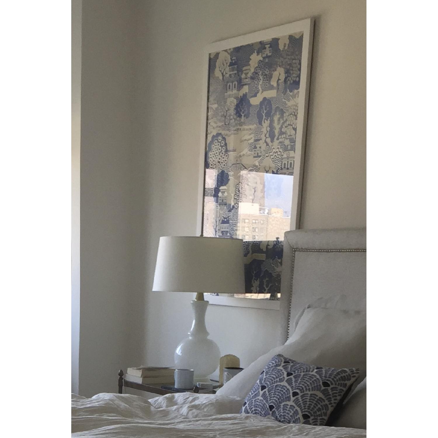 Osborne & Little Summer Palace Framed Wallpaper in White - image-2