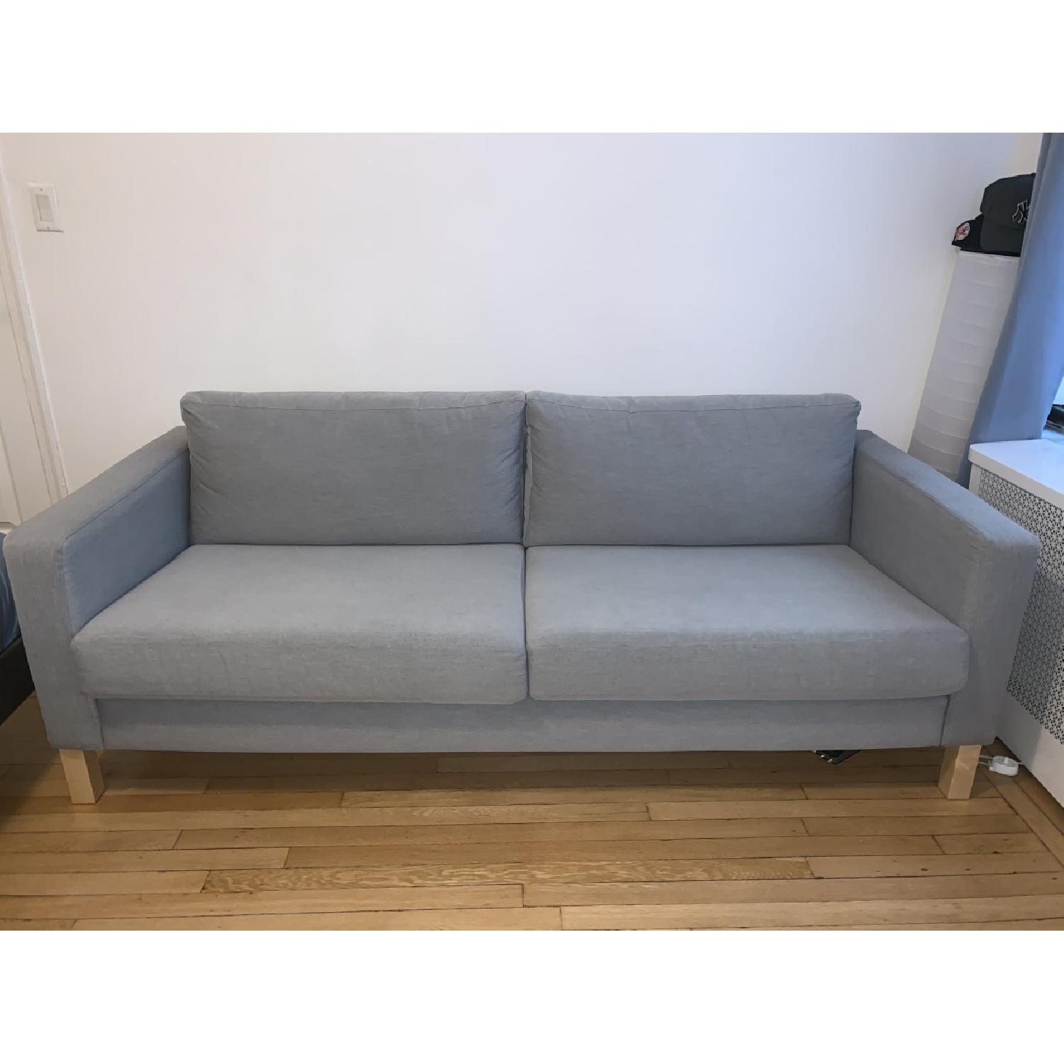 Ikea Karslad Sofa in Knisa Light Gray - AptDeco