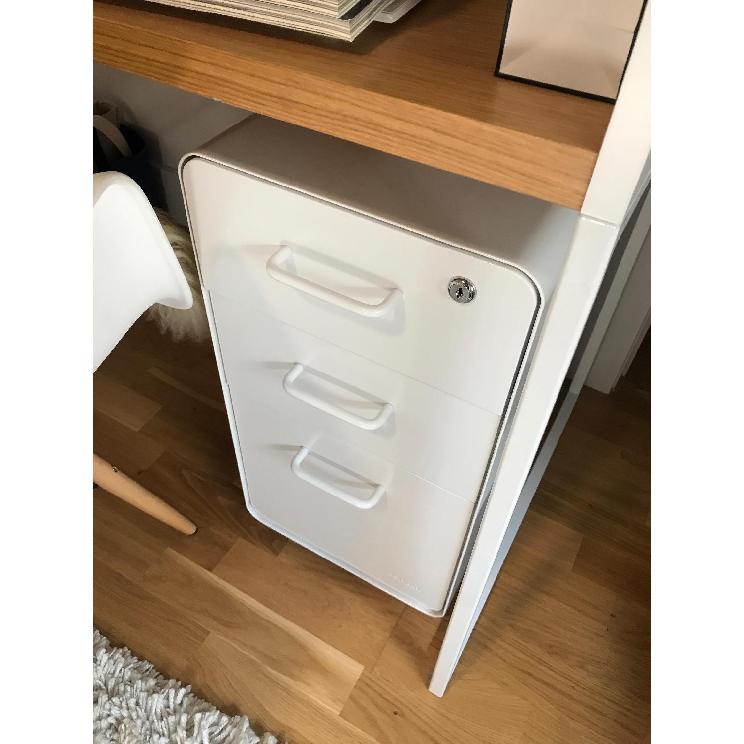 Poppin White 3Drawer File AptDeco