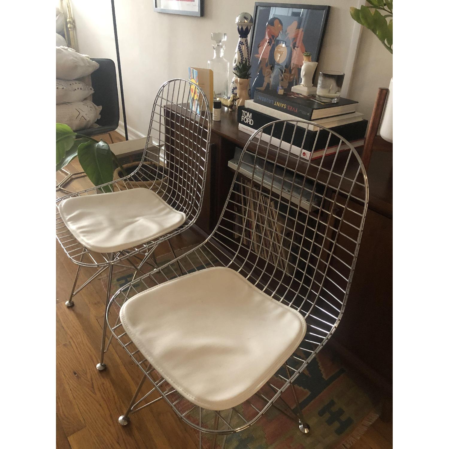 Pangea Mid Century Modern Wire Dining Chairs - image-2