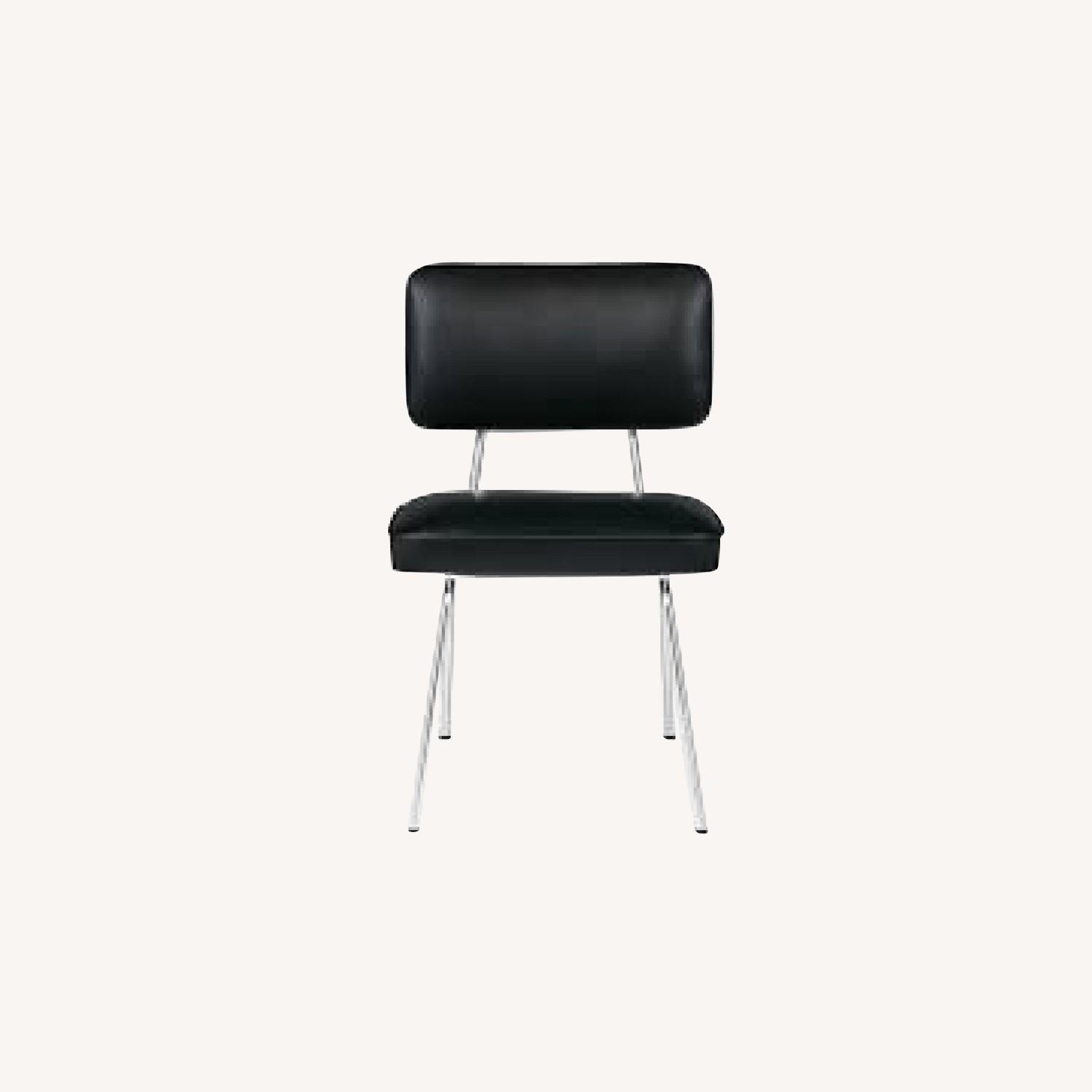 Modernica Case Study Black Leather Dining Chairs - AptDeco