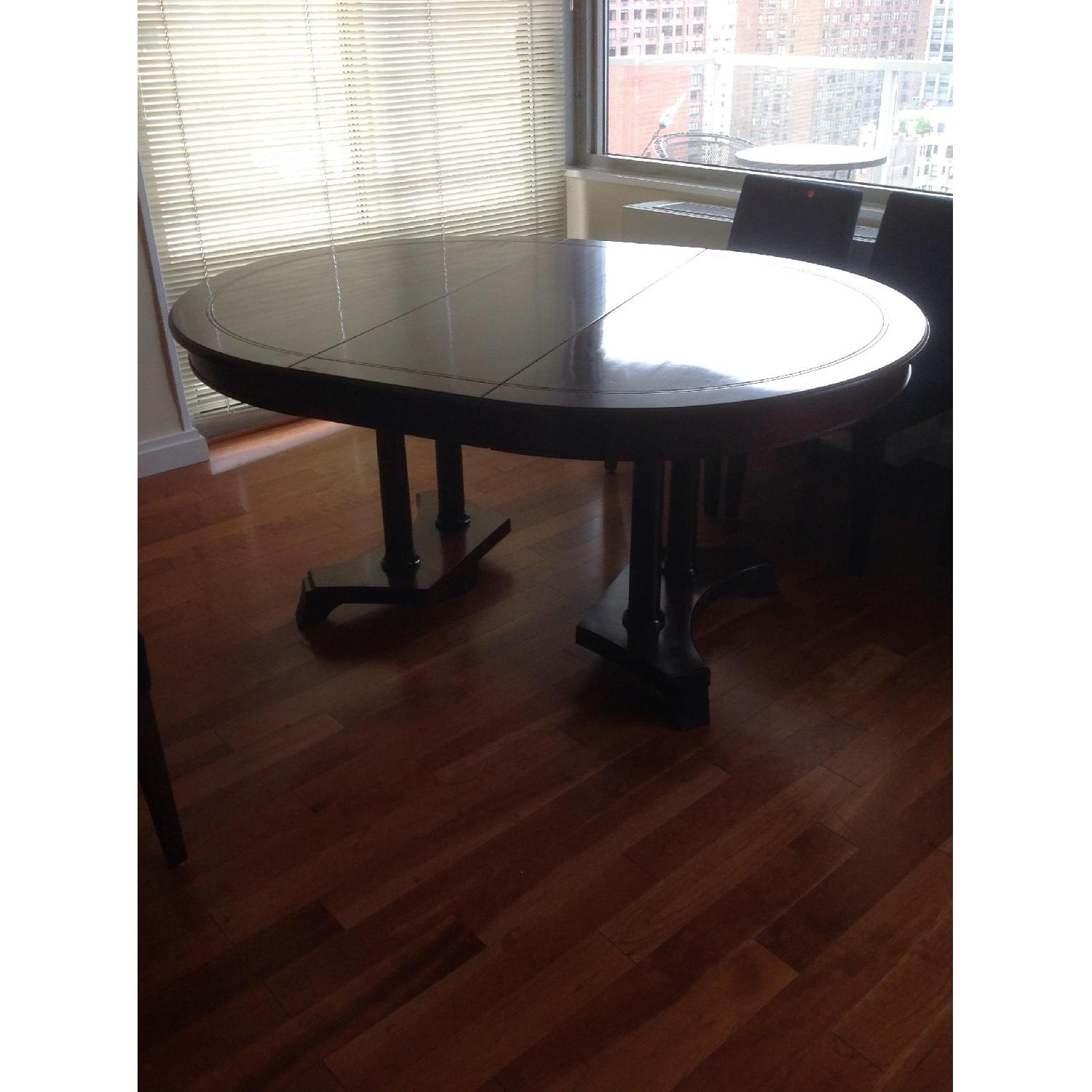 Stickley Furniture Round Expandable Dining Table - image-1