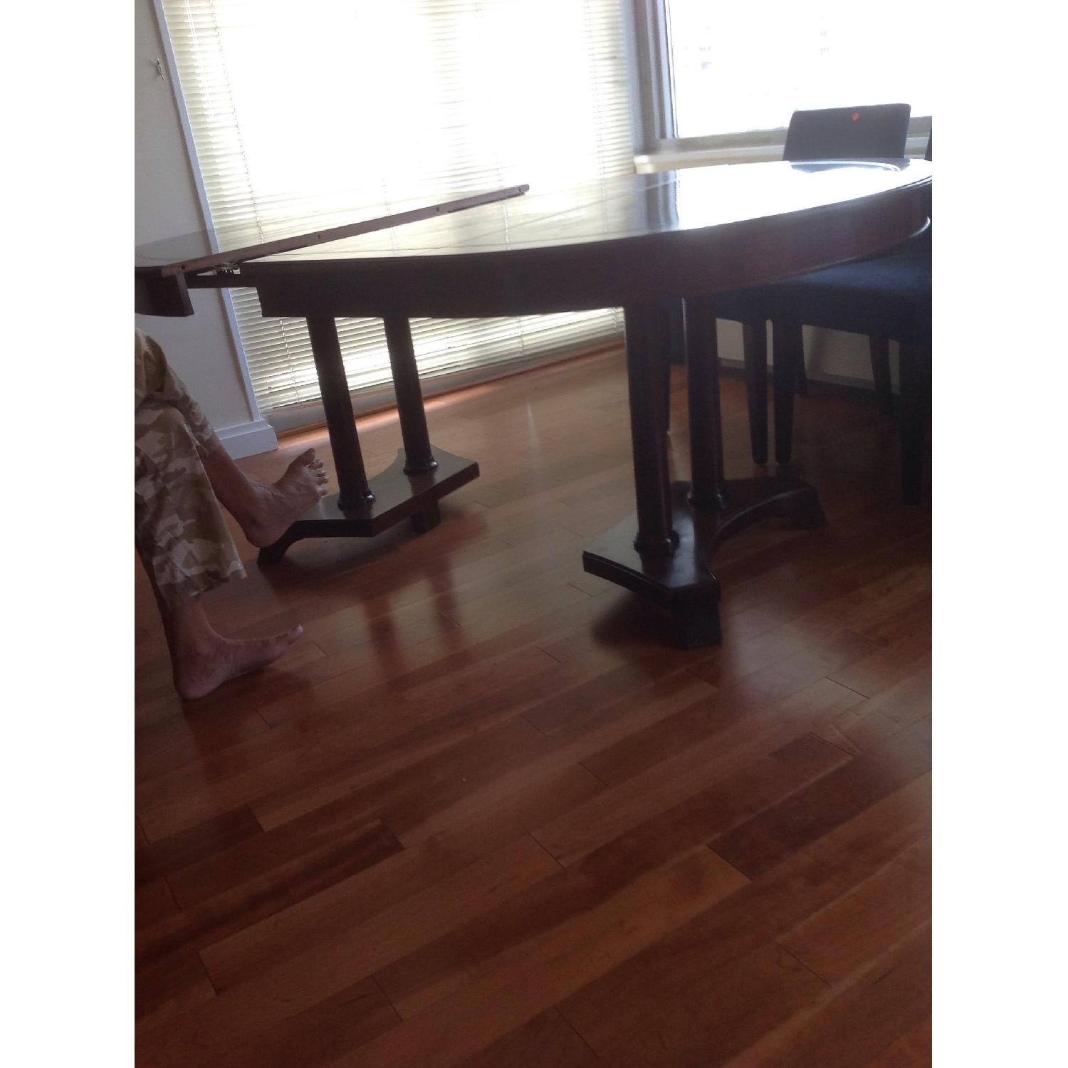 Stickley Furniture Round Expandable Dining Table - image-3