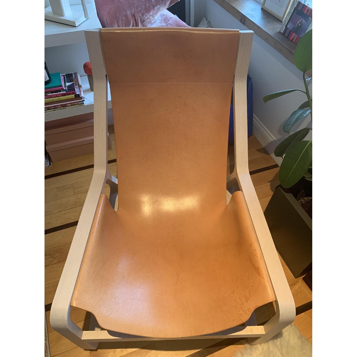 Blu Dot Leather Sling Toro Lounge Chair
