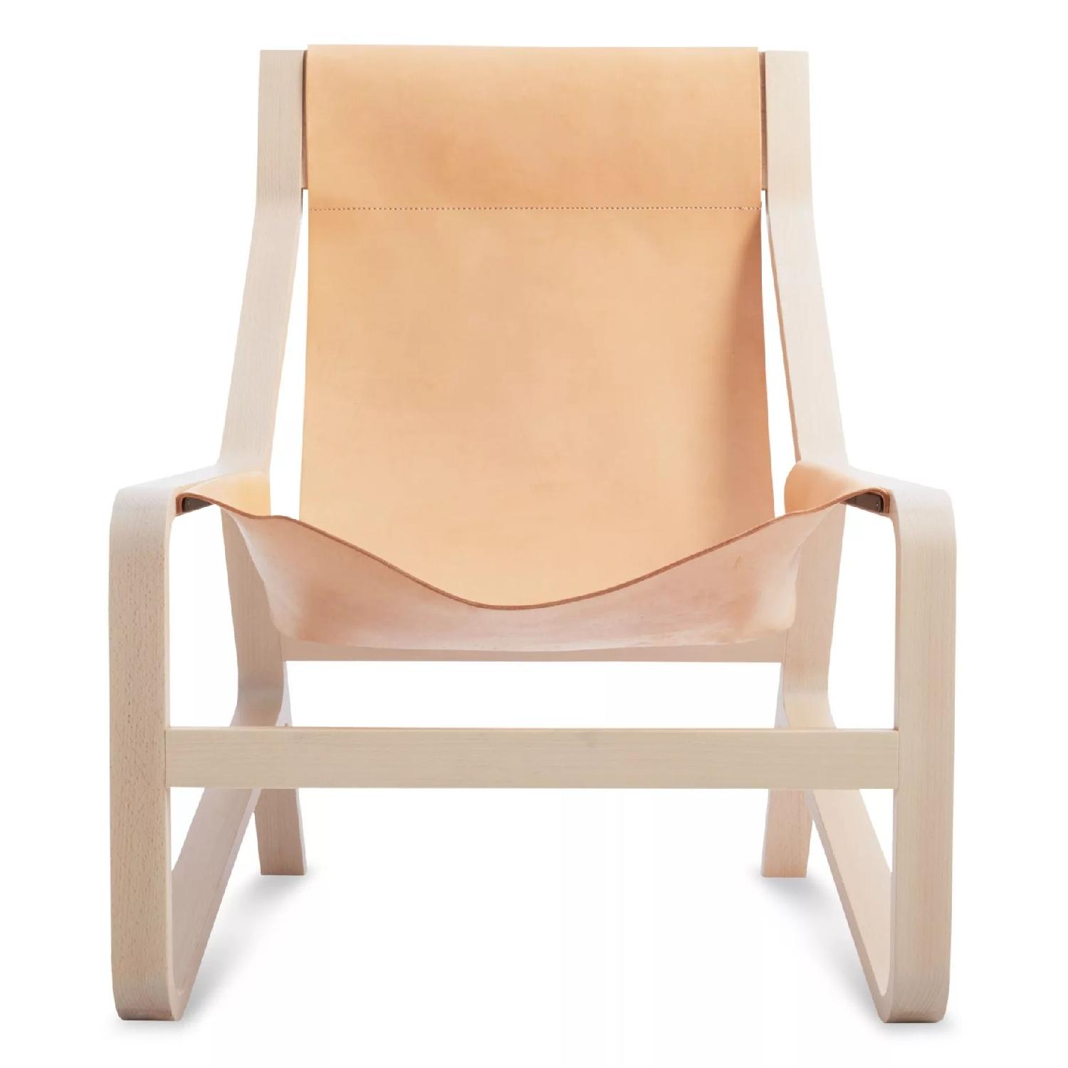 Blu Dot Leather Sling Toro Lounge Chairnull