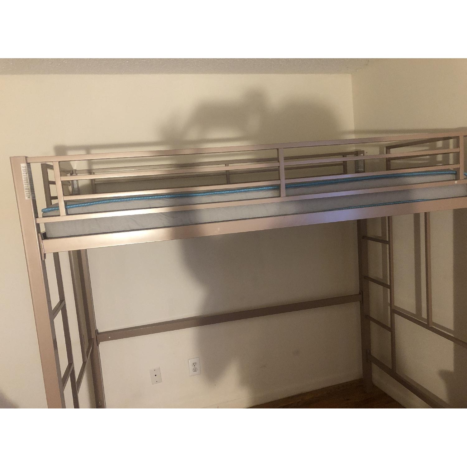 Maxtrix Kids Rose Gold Twin Size Loft Bed AptDeco