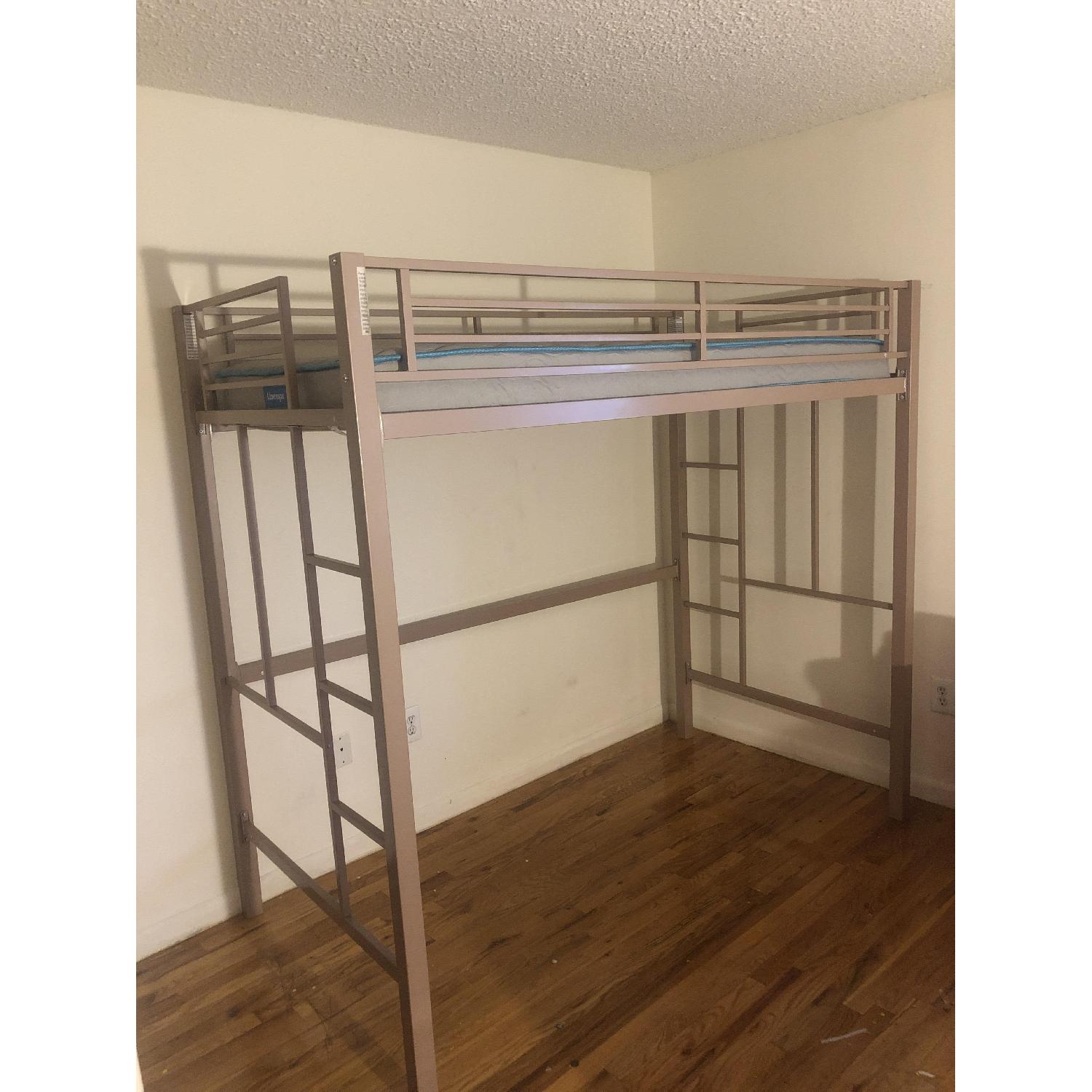 Maxtrix Kids Rose Gold Twin Size Loft Bed - image-3