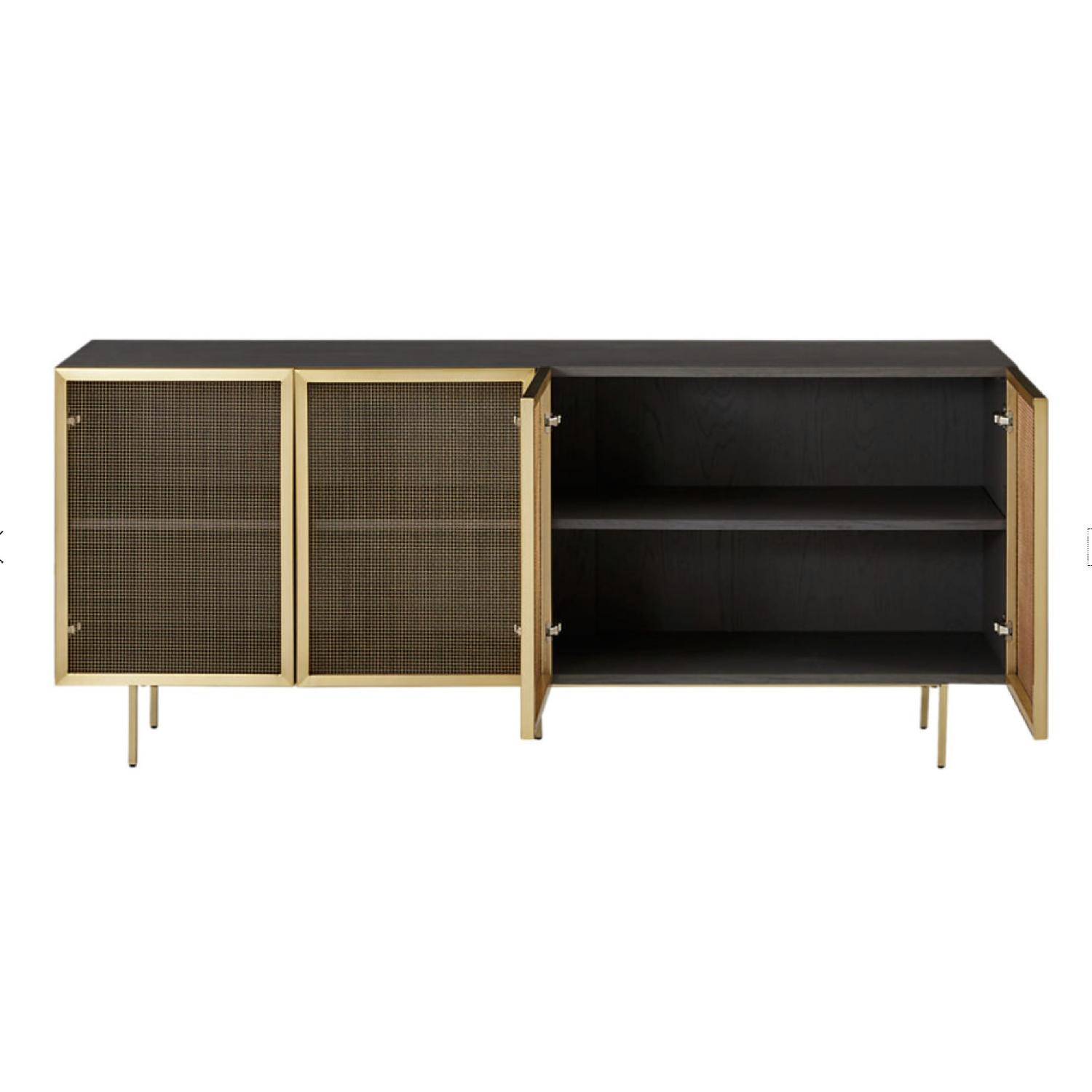 CB2 Trace Wire Mesh Credenza AptDeco