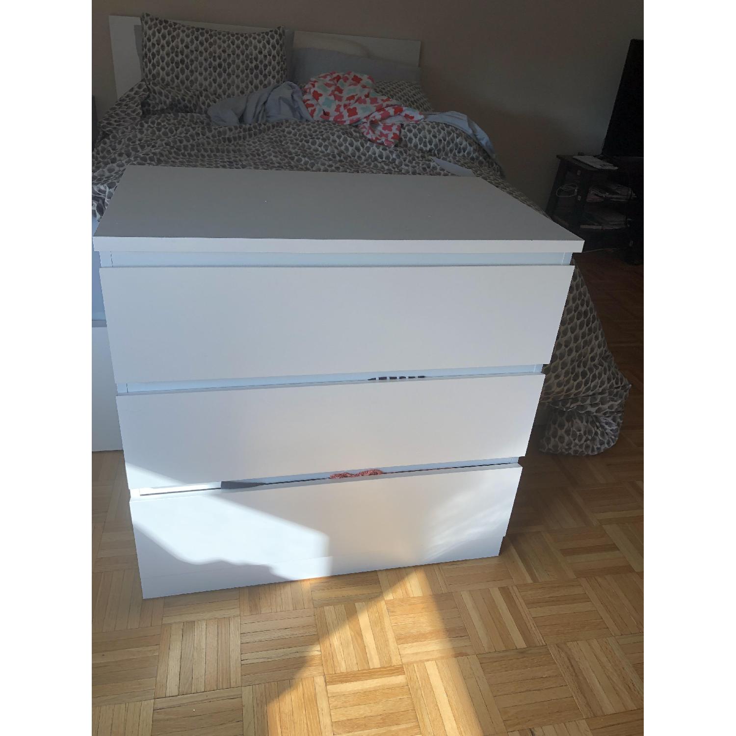 Ikea Malm White 3-Drawer Chest - image-1