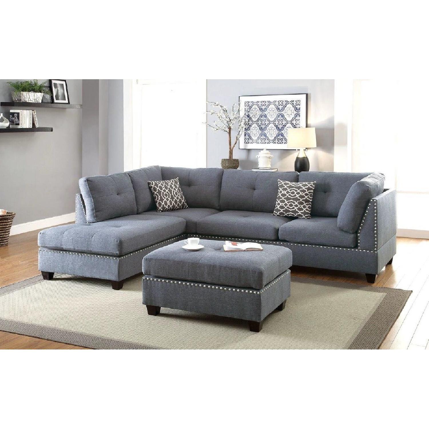 Alcott Hill Charlemont Reversible Sectional Sofa & Ottoman - image-4