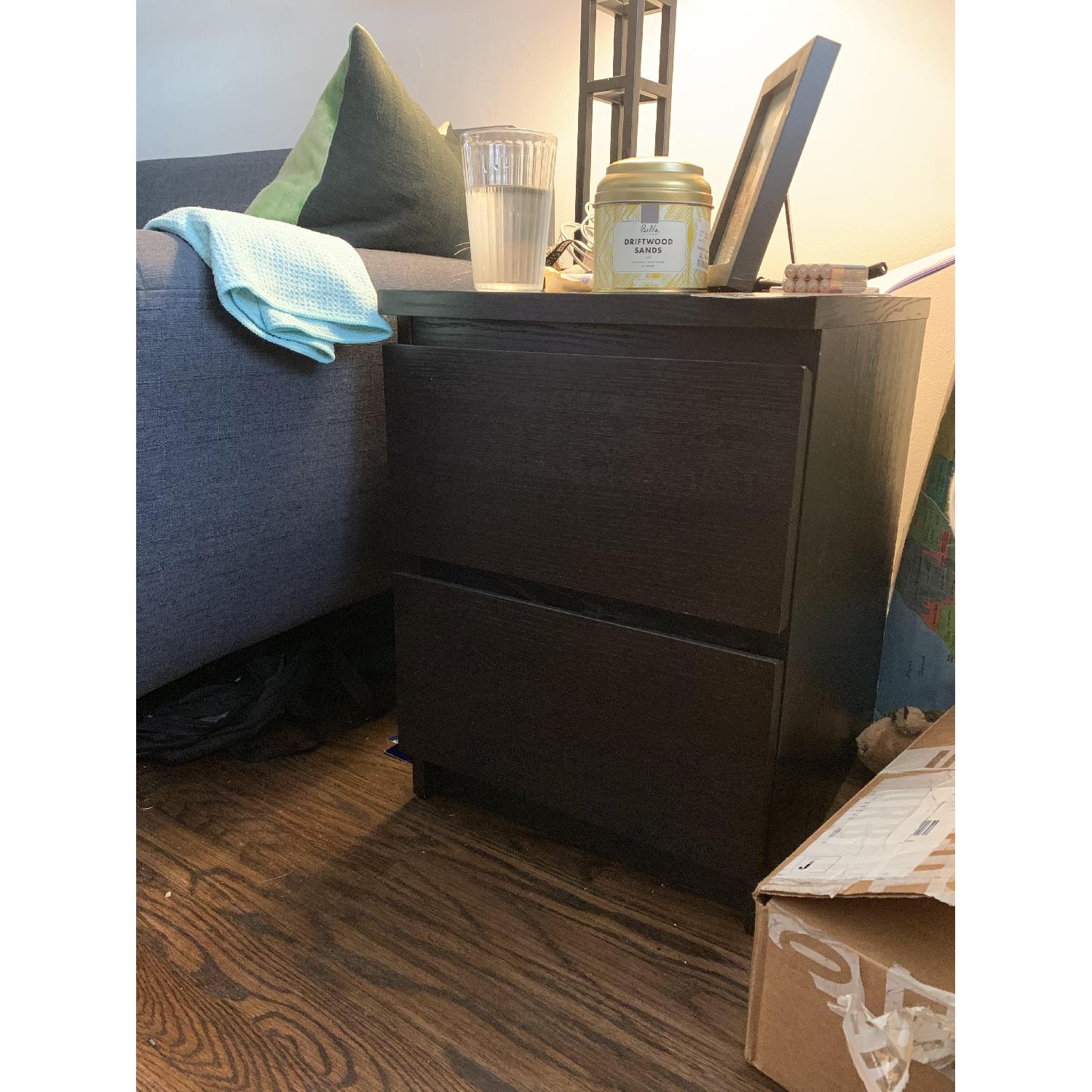 Ikea Malm 2 Drawer Nightstand - image-1