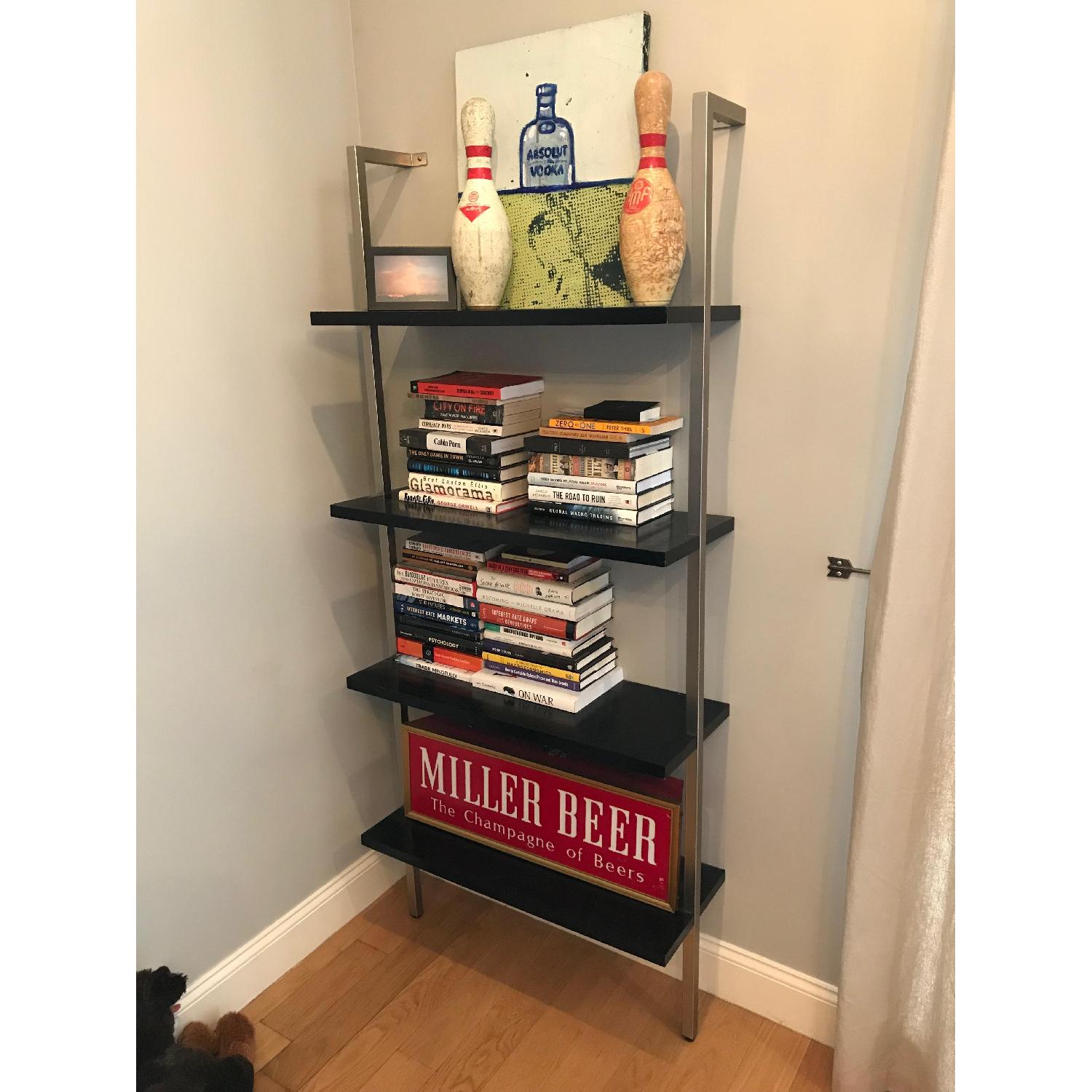 CB2 Helix Acacia Wall-Mounted Bookcase - image-2