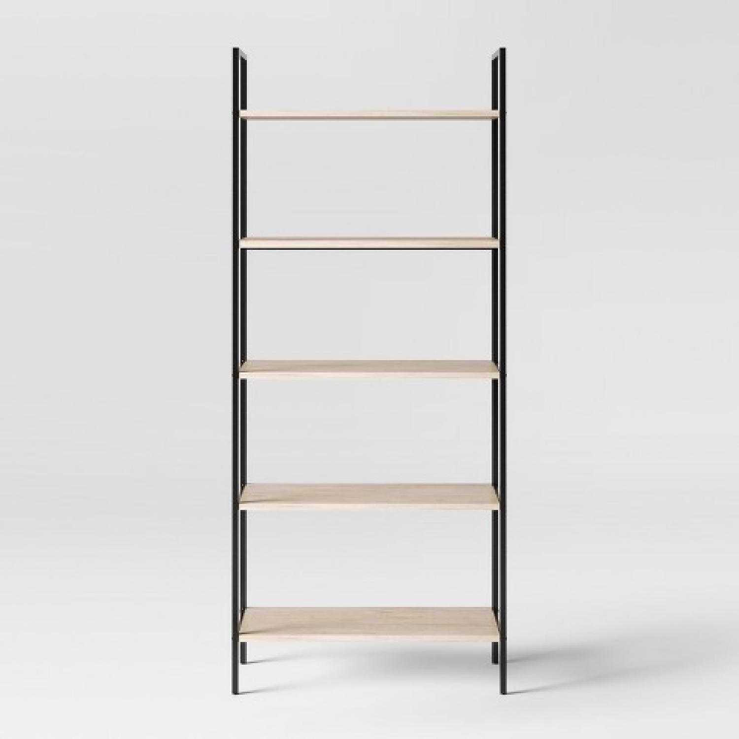 Loring 5 Shelf Leaning Bookcase - image-4