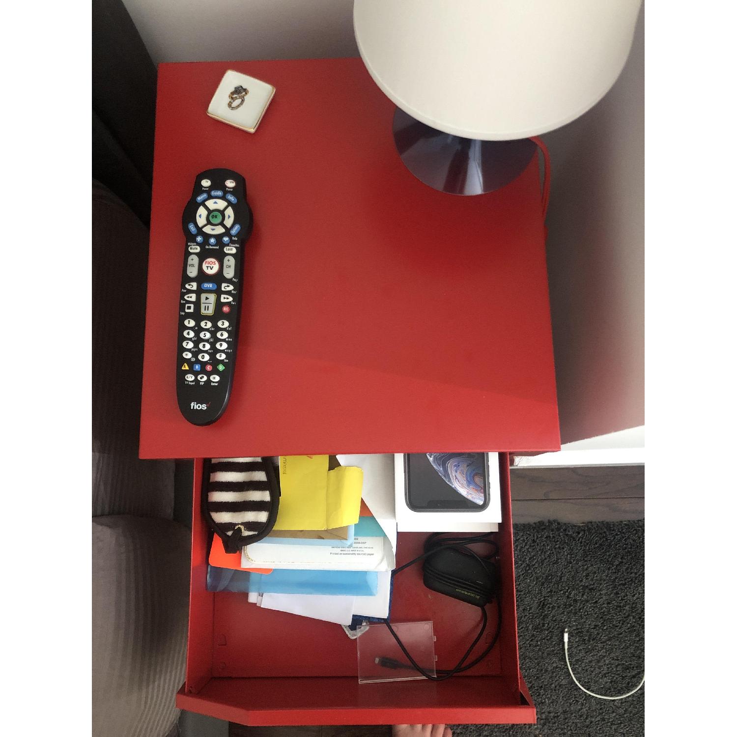 Ikea Selje Red Nightstands - image-3
