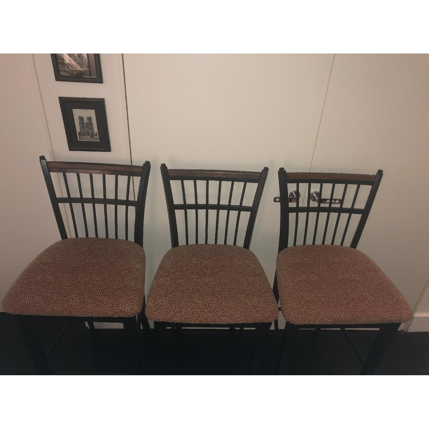 Black Wood Bar Stools - image-3