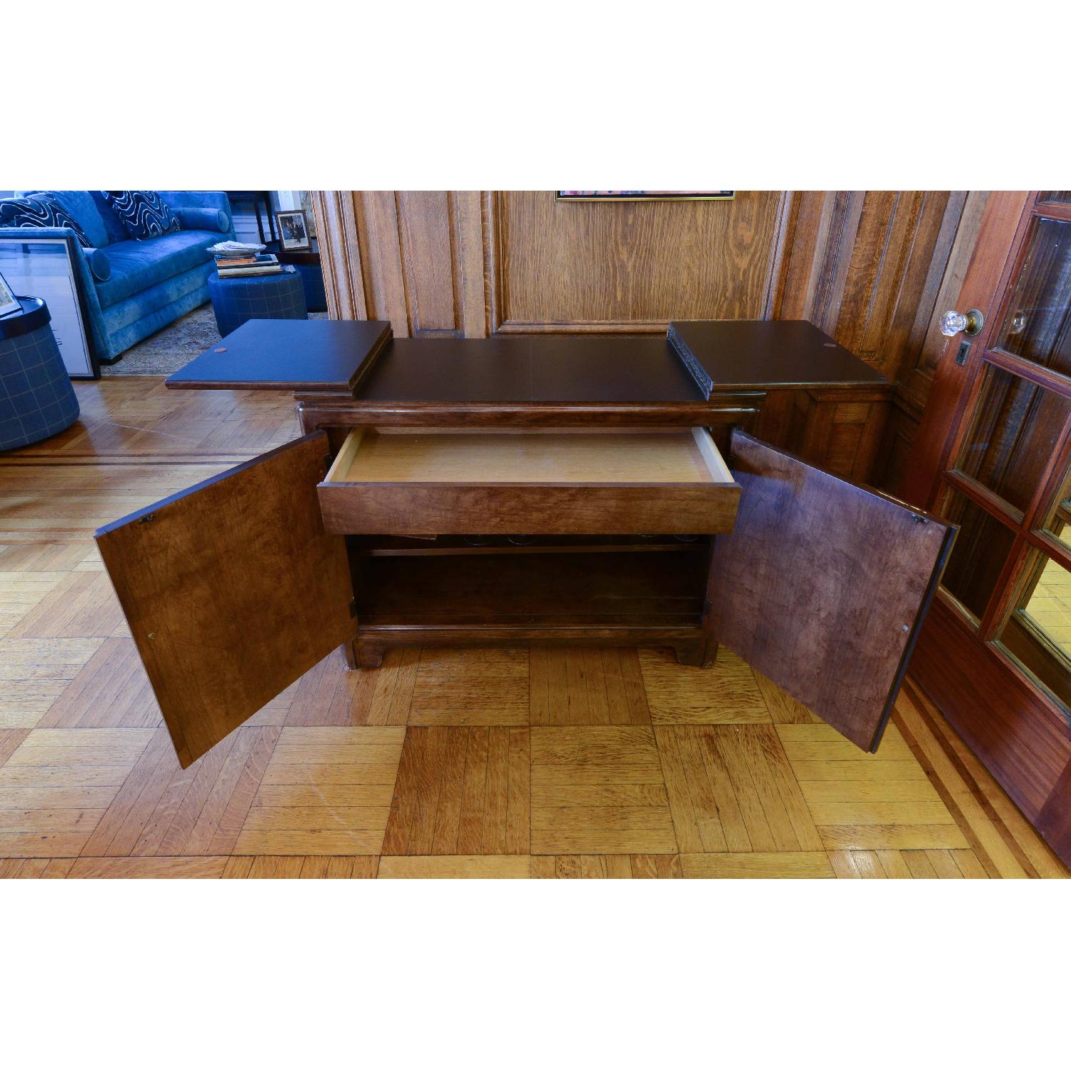 Thomasville China Cabinet w/ Flip-Top Server - image-5