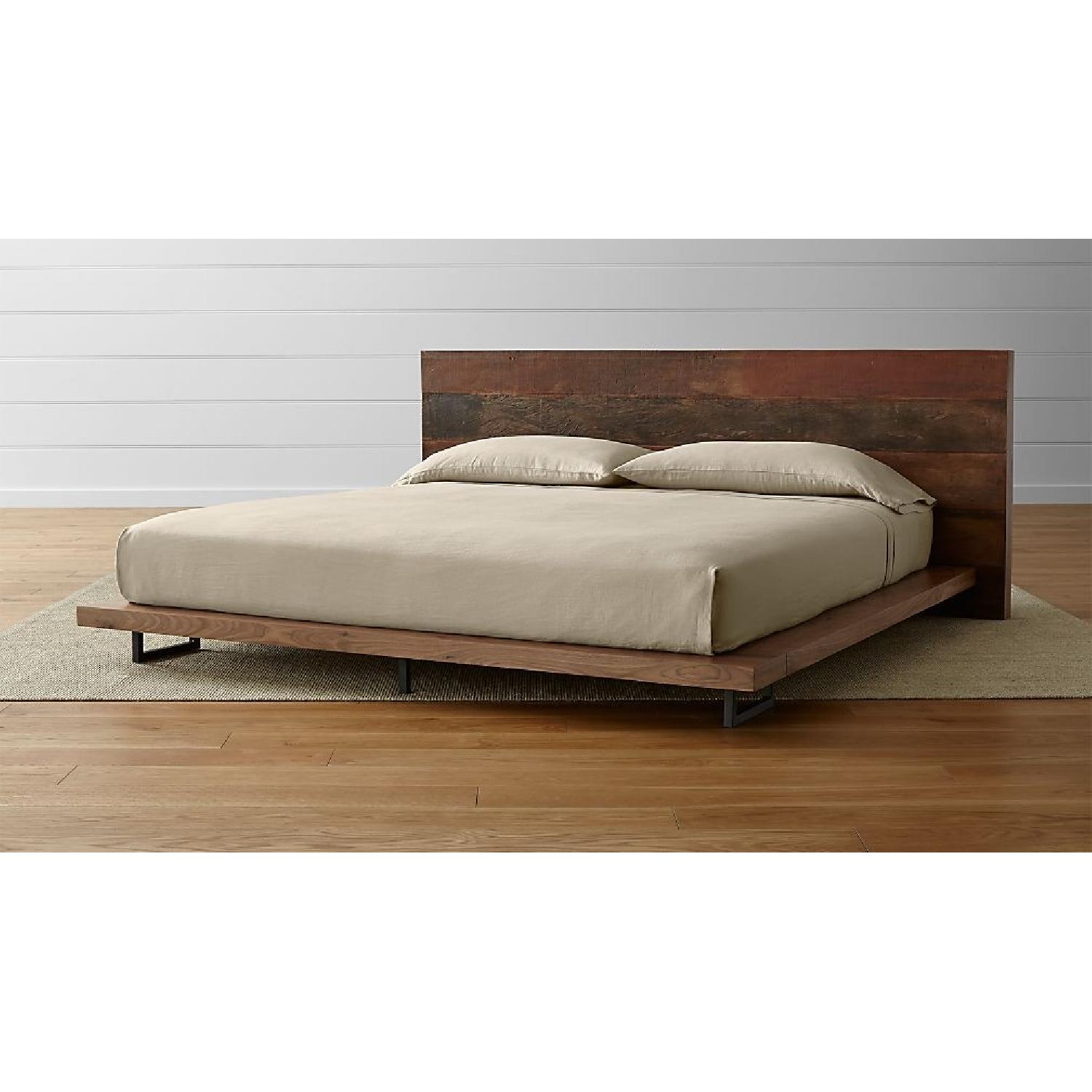 Crate & Barrel Reclaimed Wood California King Bed - image-3