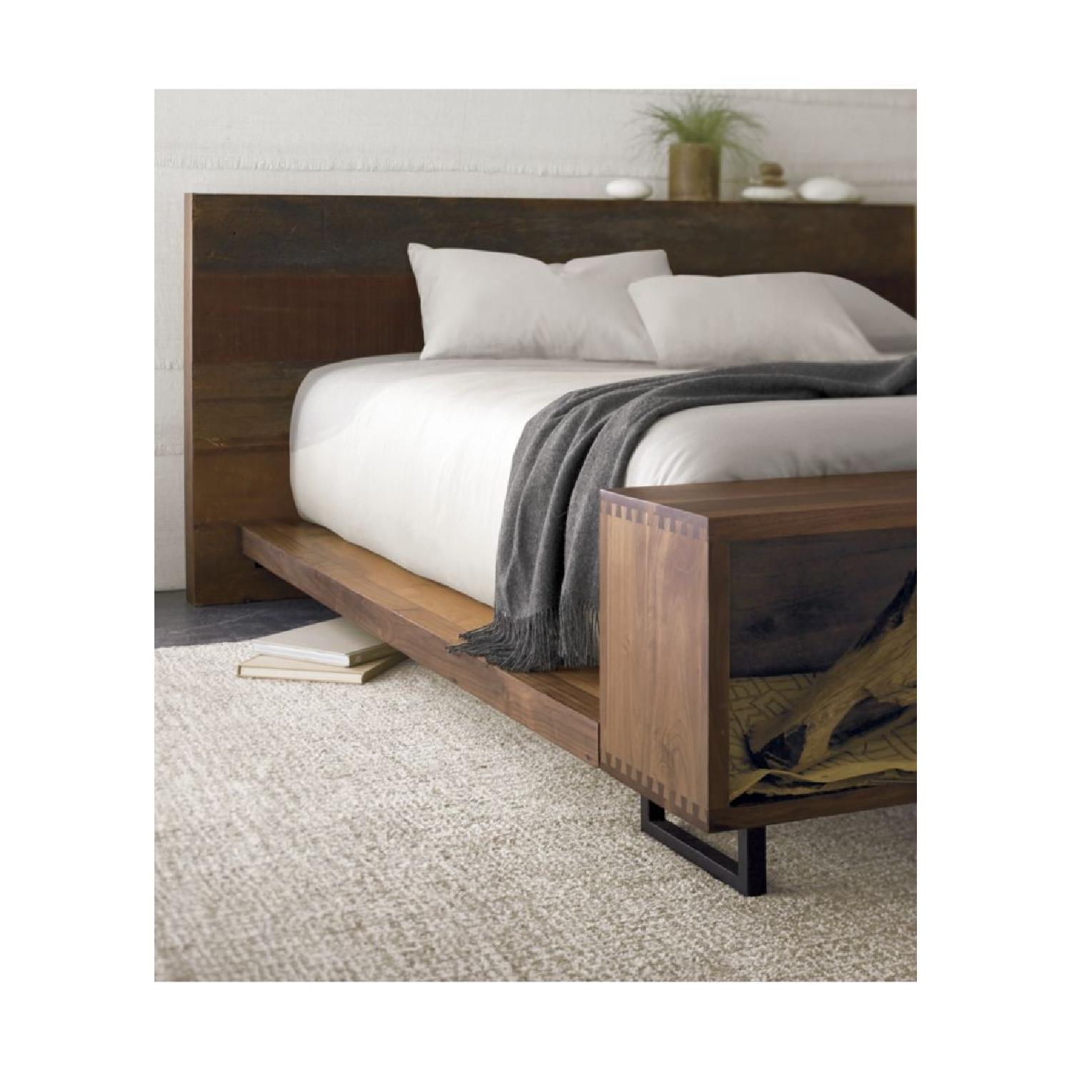 Crate & Barrel Reclaimed Wood California King Bed AptDeco