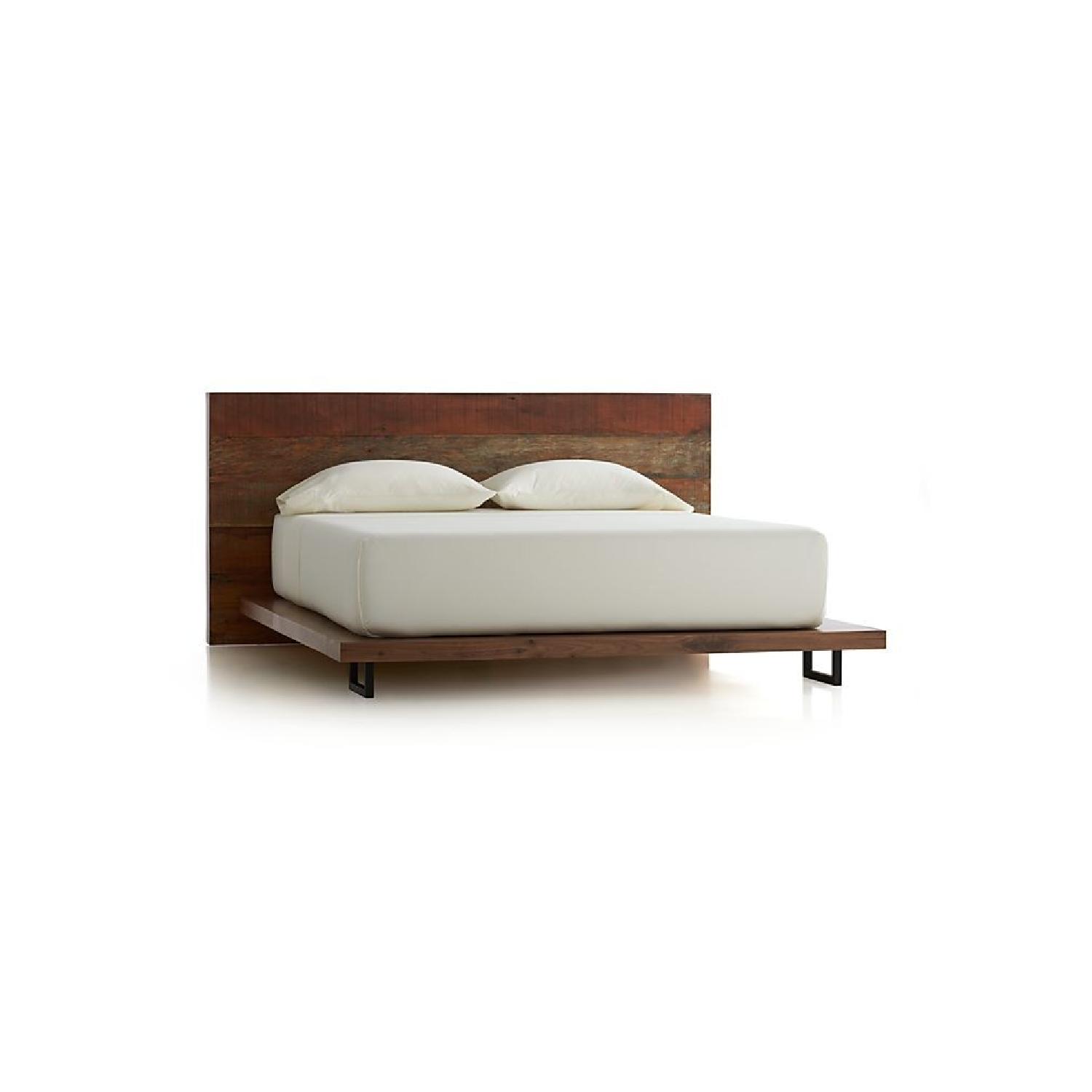 Crate & Barrel Reclaimed Wood California King Bed - image-0