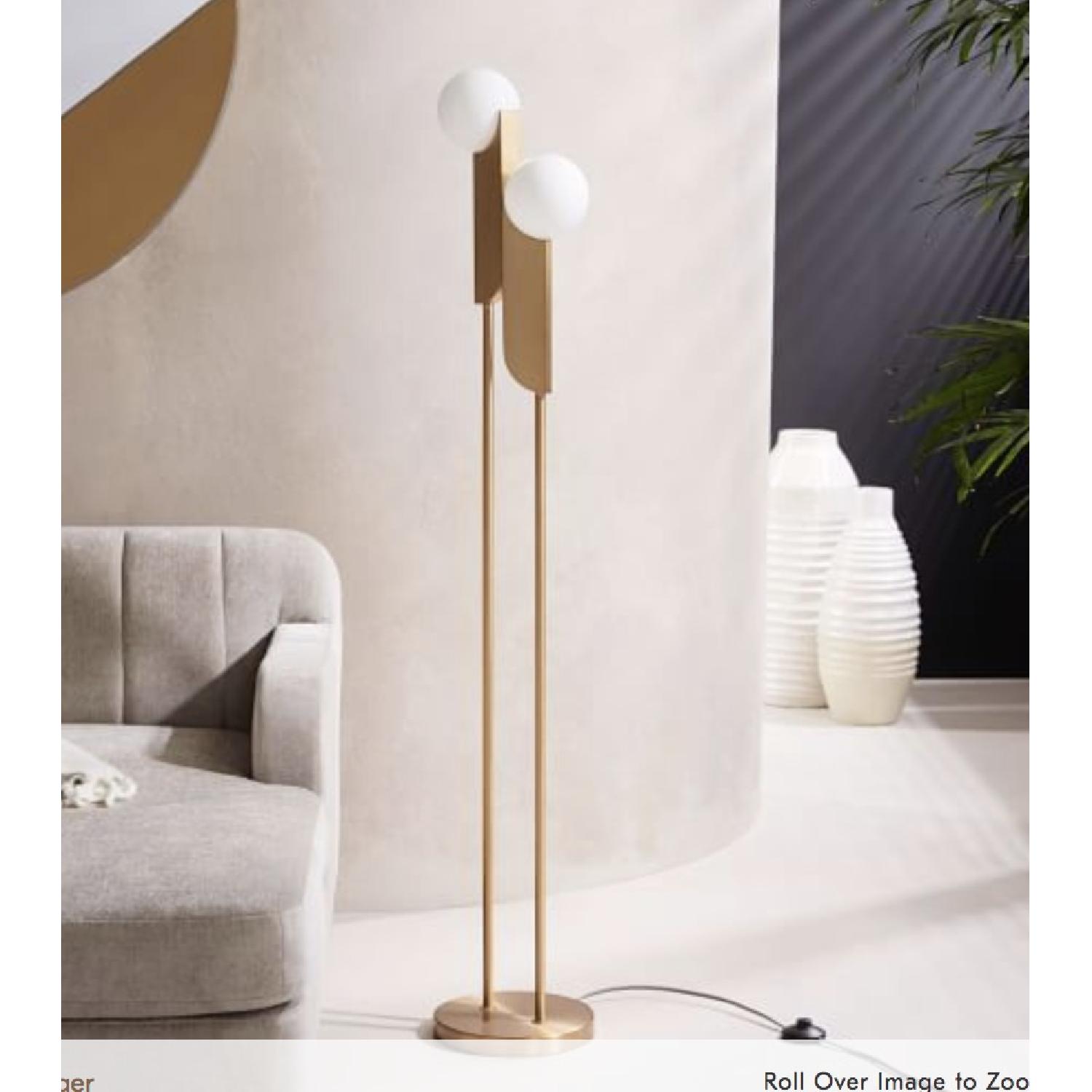 West Elm LED Brass Lamp - image-2
