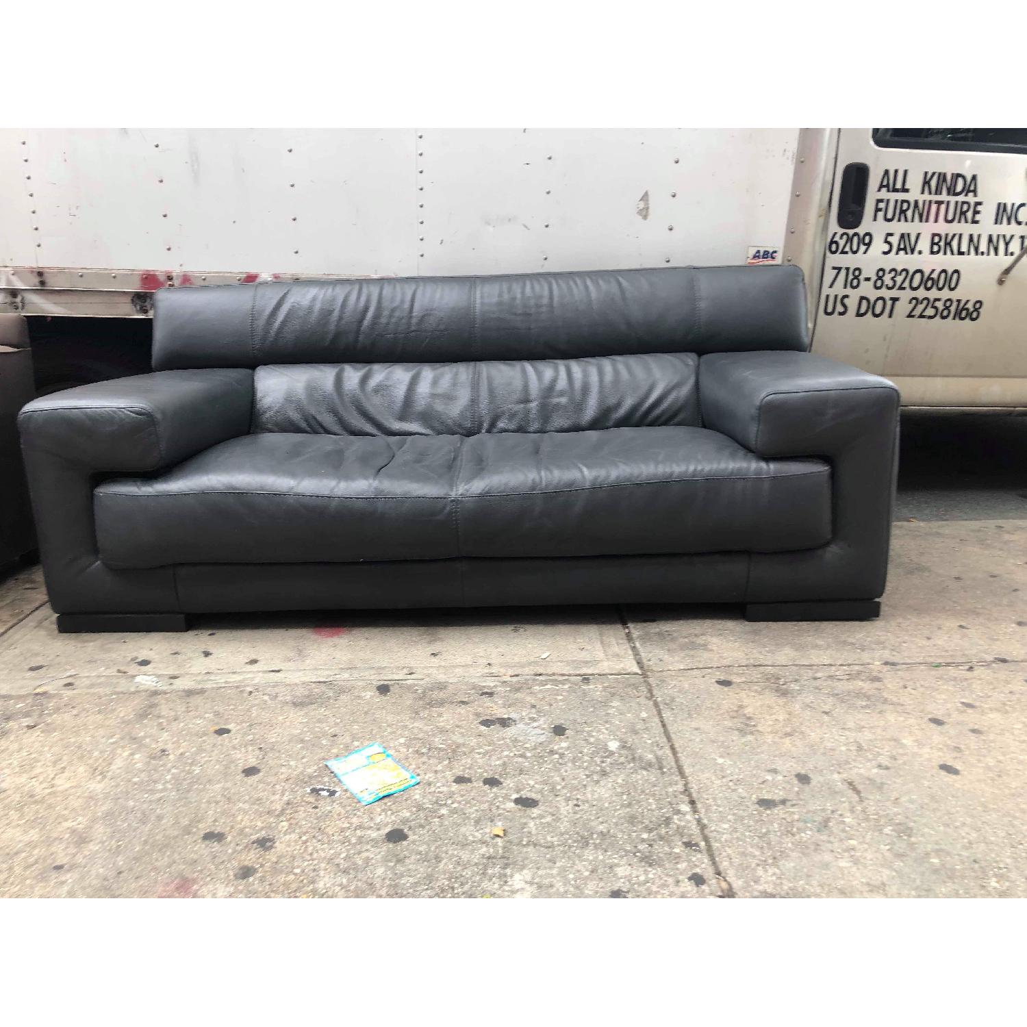 Natuzzi Editions 2 Seater Leather Sofa - image-2