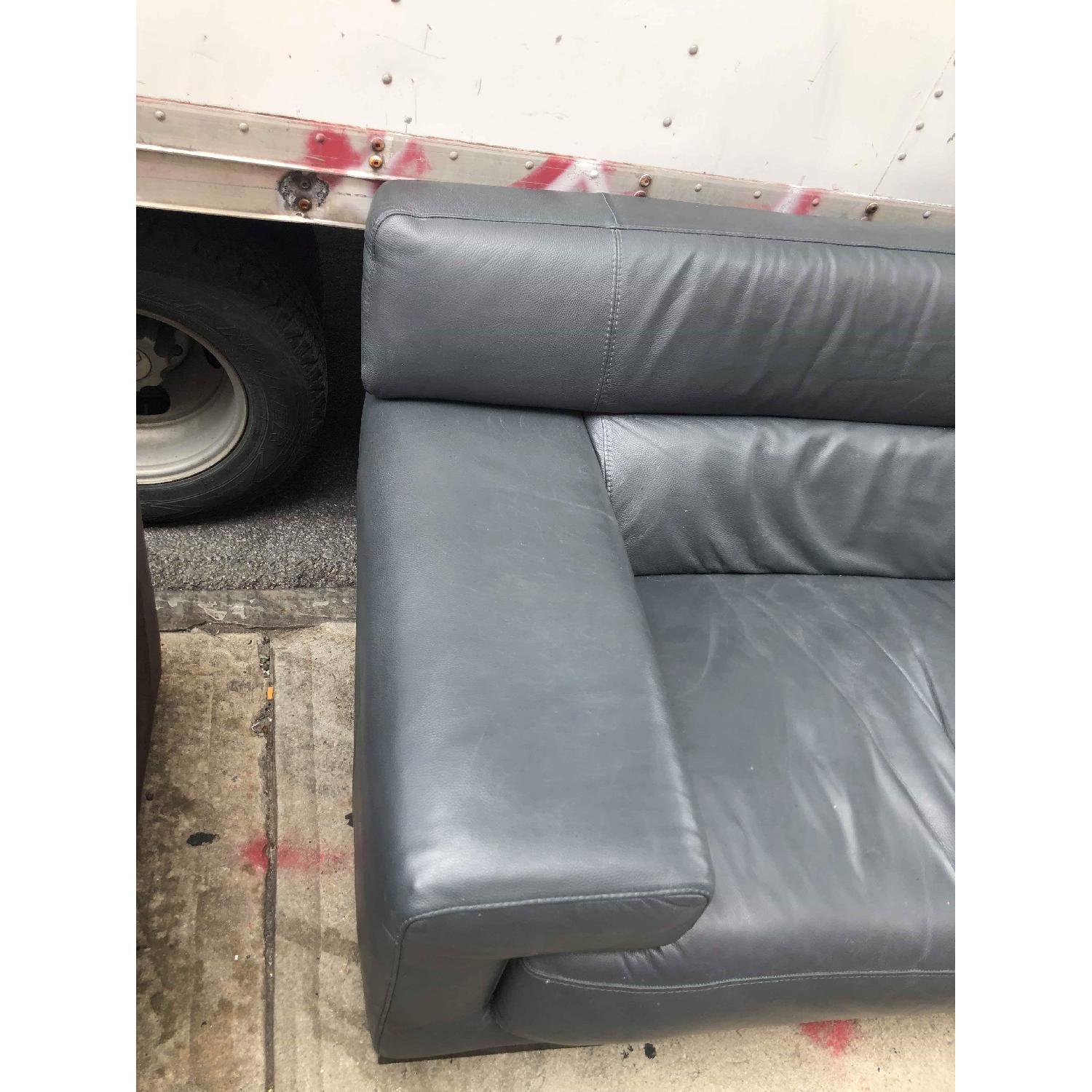 Natuzzi Editions 2 Seater Leather Sofa - image-7