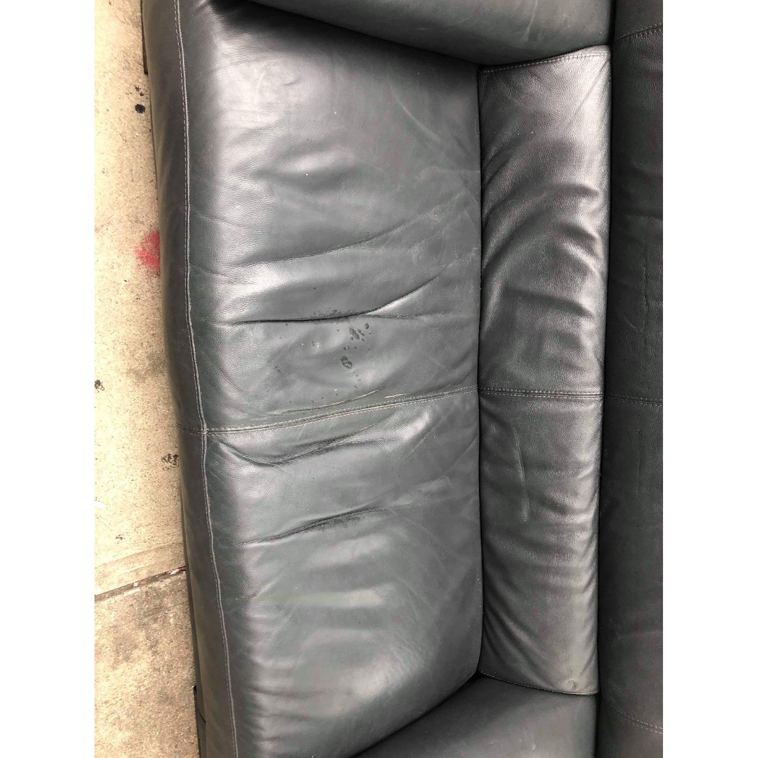 Natuzzi Editions 2 Seater Leather Sofa - image-9