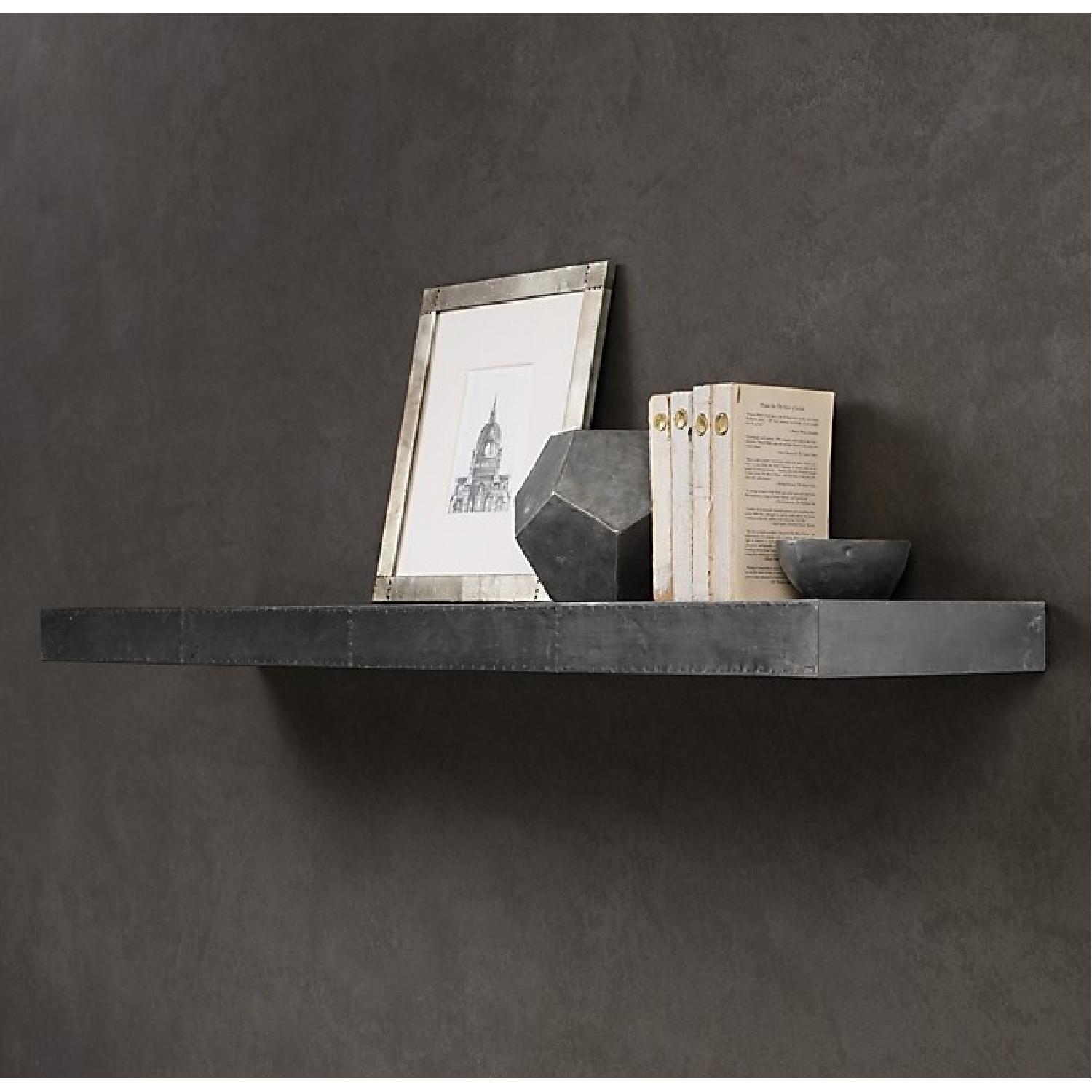 Restoration Hardware Zinc Industrial Shelf AptDeco