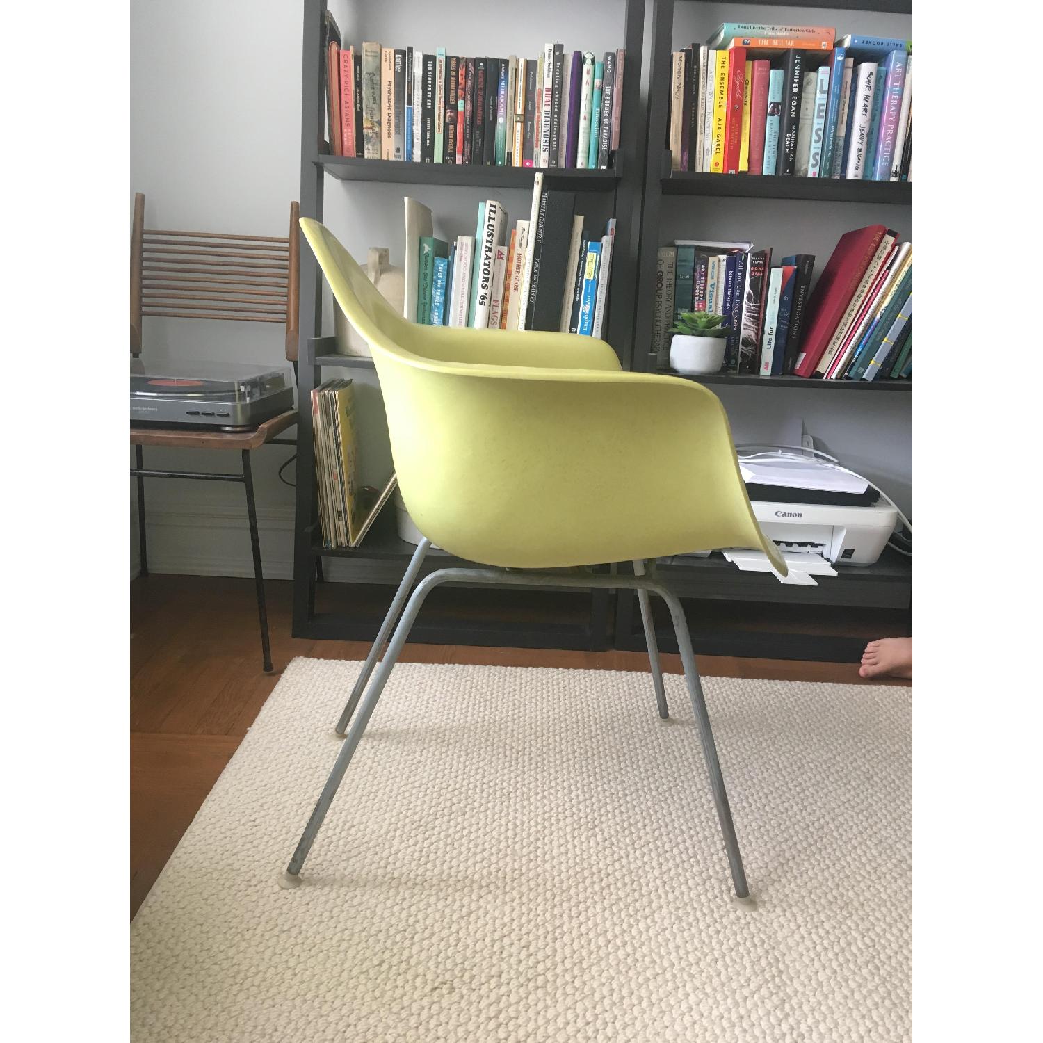 Herman Miller Vintage Yellow Eames Shell Armchair - image-2