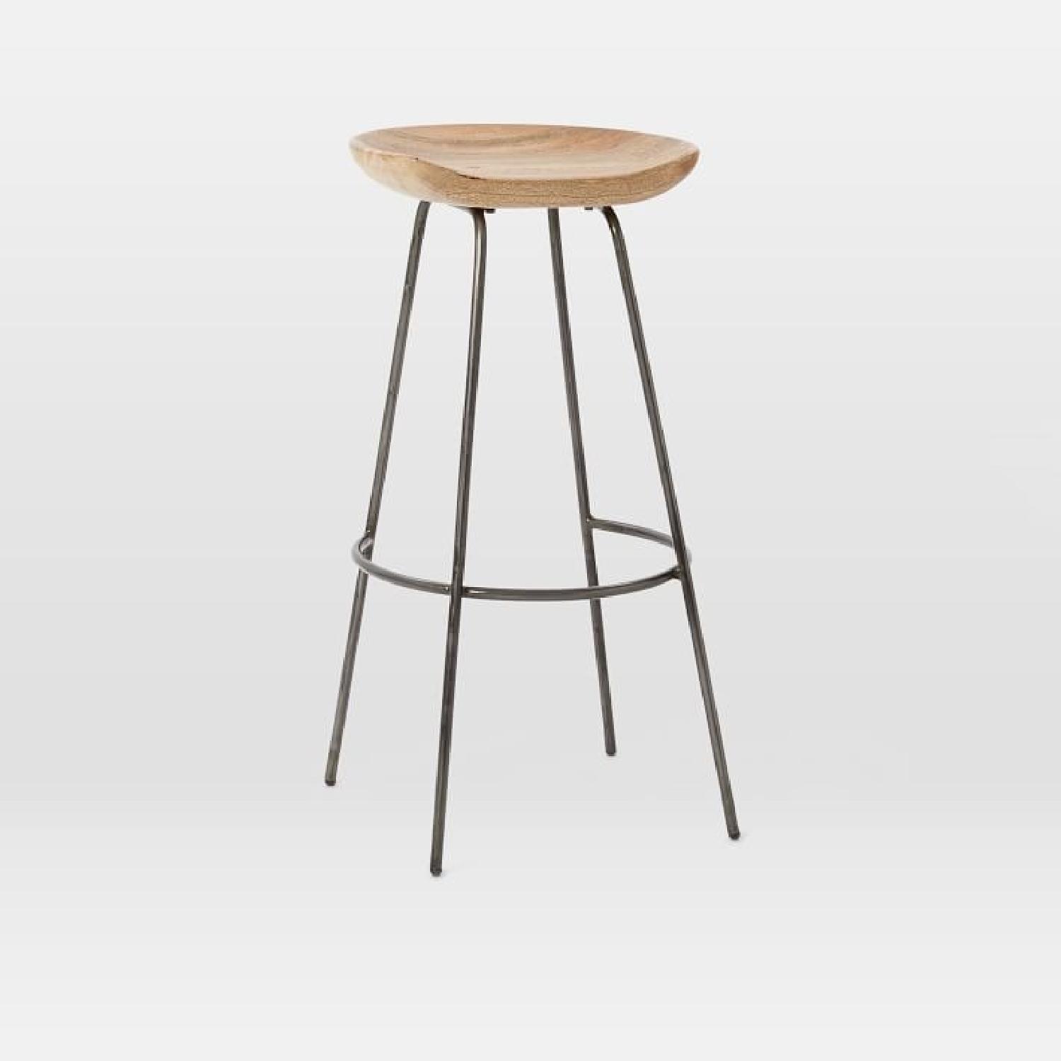 West Elm Alden Bar Stool in Natural Mango - image-1