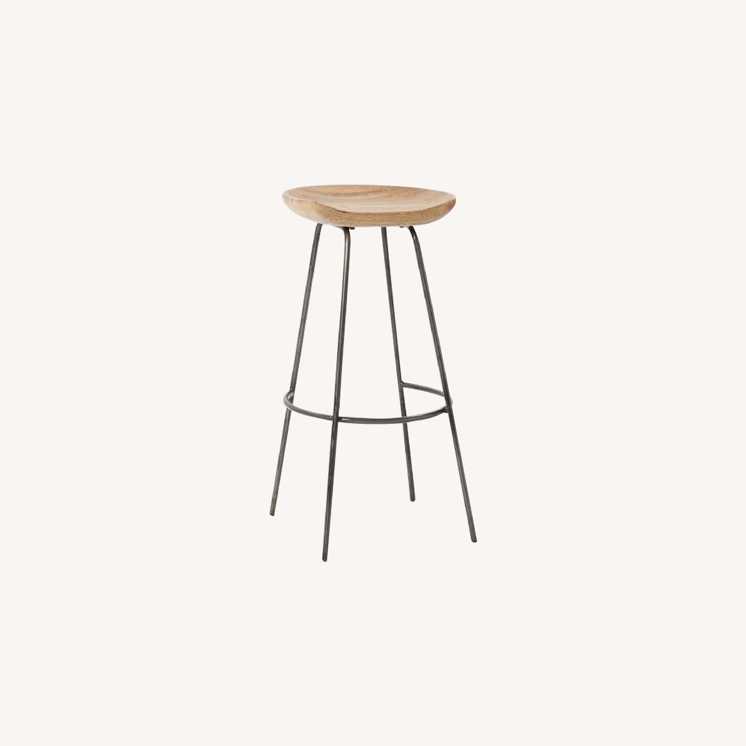 West Elm Alden Bar Stool in Natural Mango - image-0