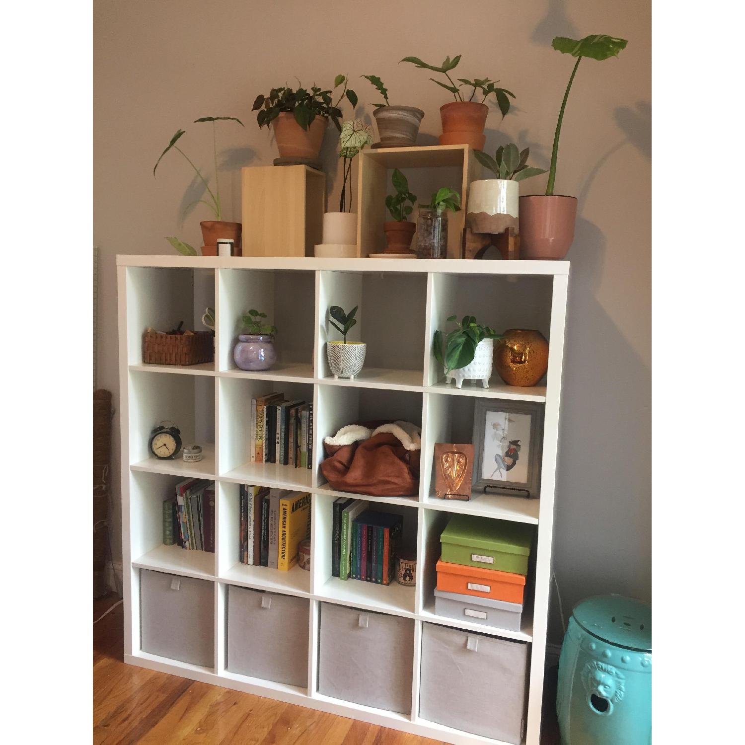 Ikea Kallax White Cube Unit AptDeco