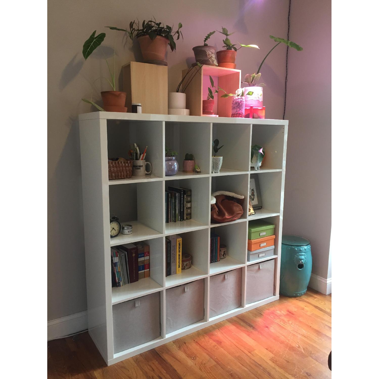 Ikea Kallax White Cube Unit AptDeco