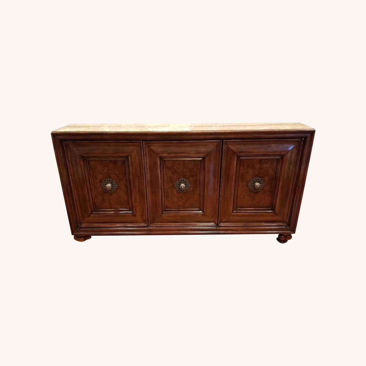 Thomasville Formal Dining Stone Top Buffet AptDeco