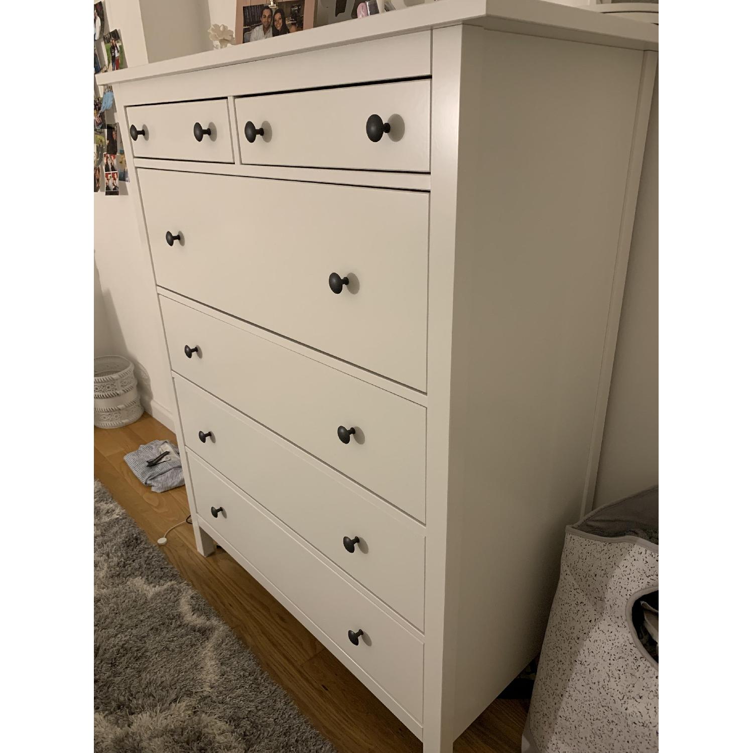 Ikea Hemnes White 6 Drawer Chest Aptdeco