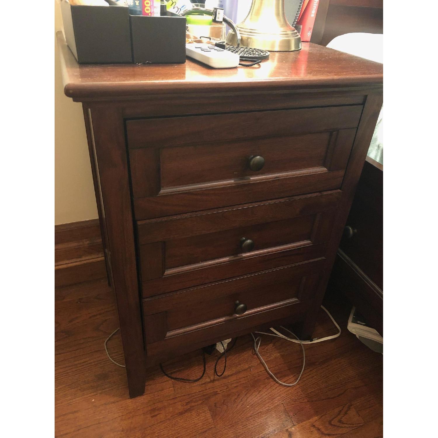 Raymour & Flanigan Westlake Wooden Nightstands AptDeco