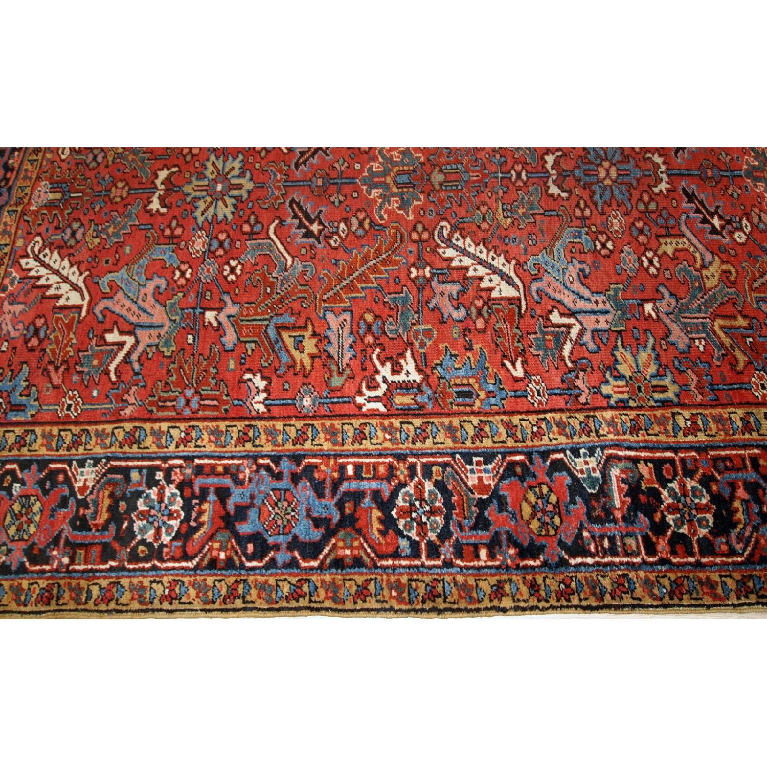Antique Handmade Persian Heriz Rug - image-3
