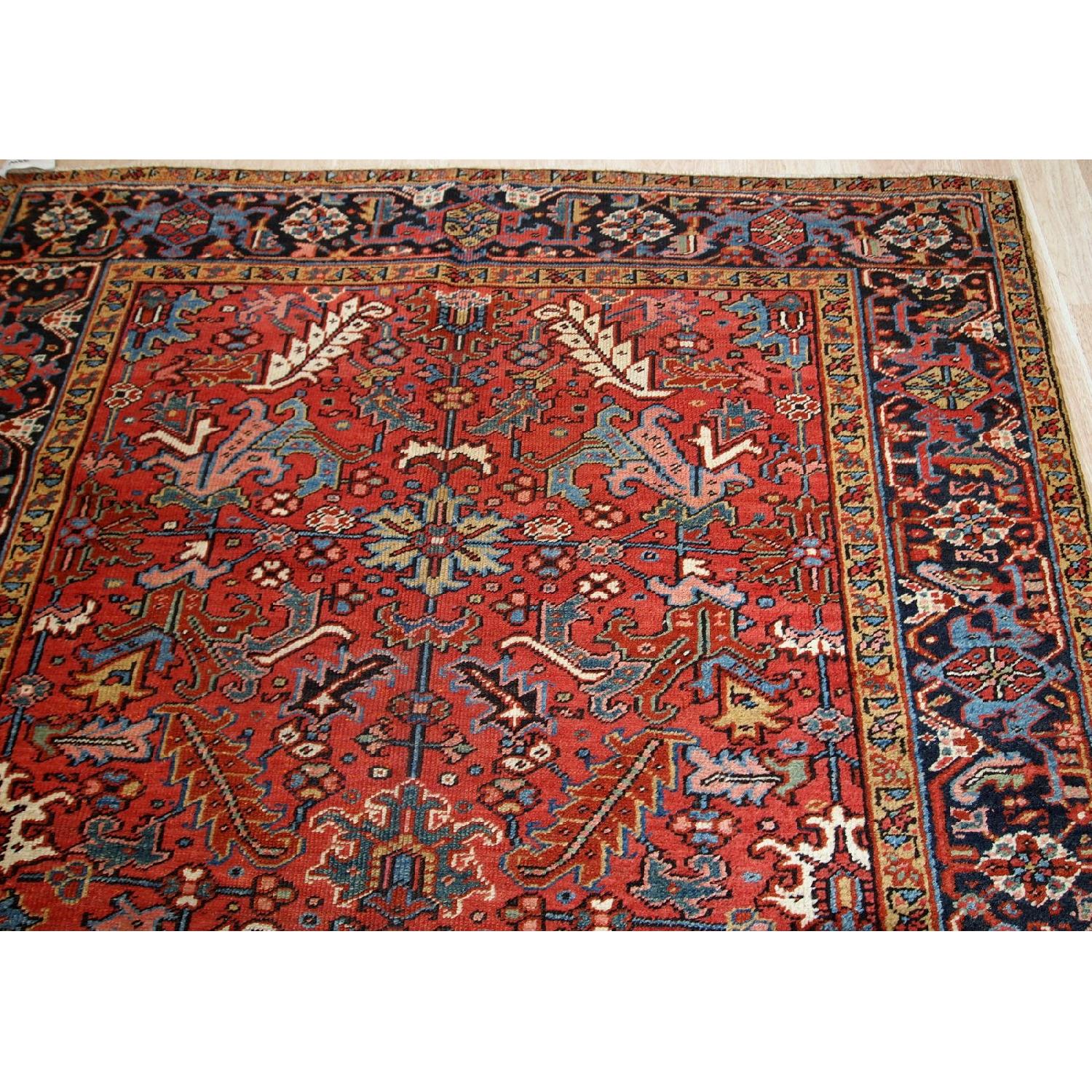 Antique Handmade Persian Heriz Rug - image-6
