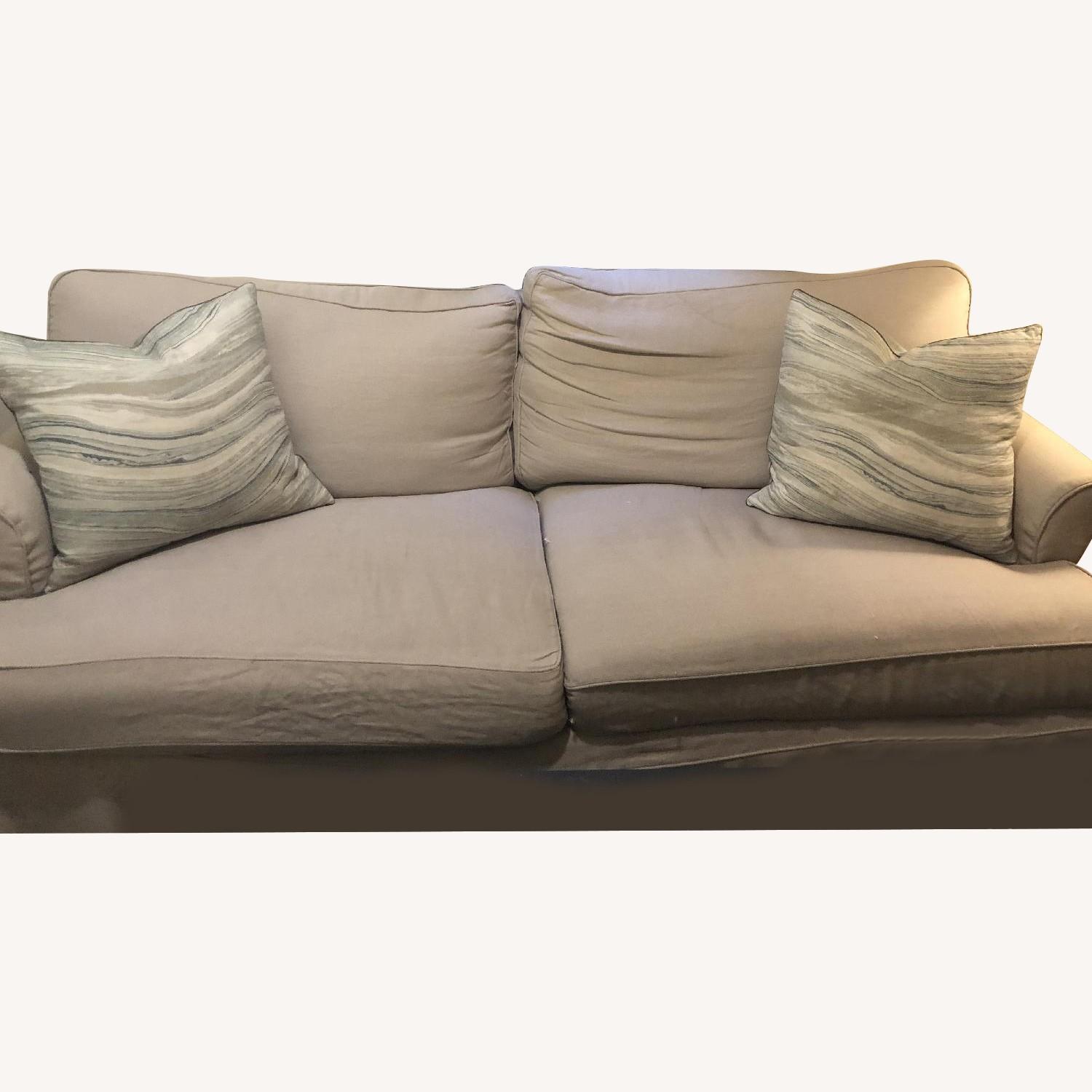 West Elm Slipcovered Sofa AptDeco