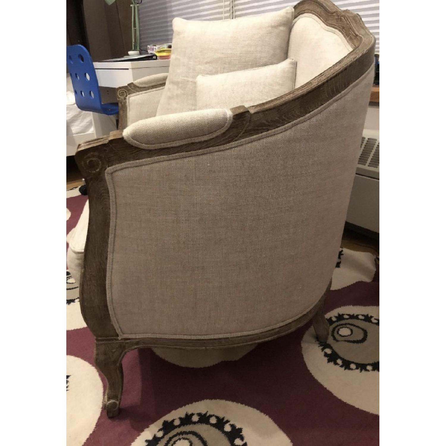 Restoration Hardware Ondine Upholstered Salon Loveseat - image-3