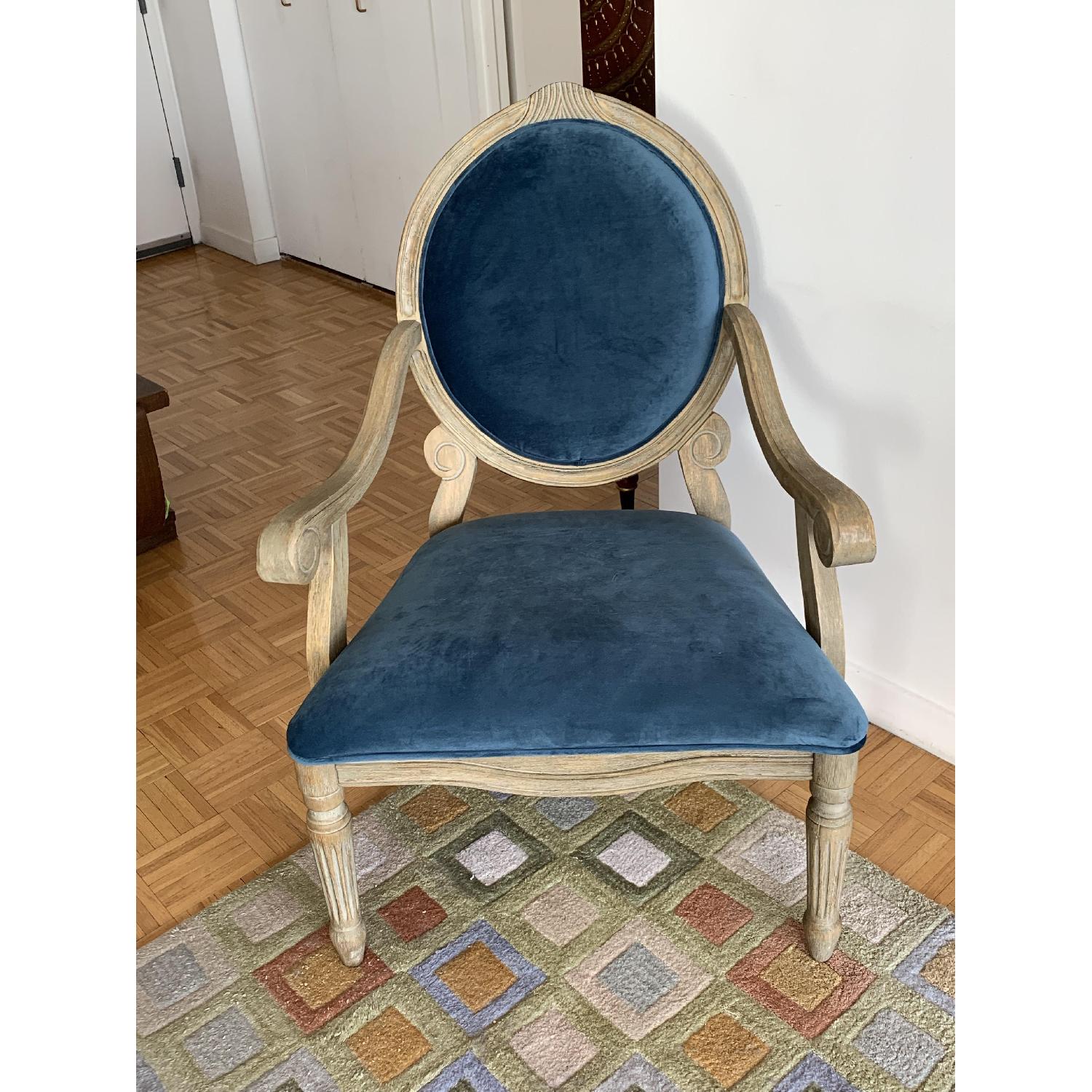 Madison Park Rory Fabric Oval Backed Accent Chair - image-1