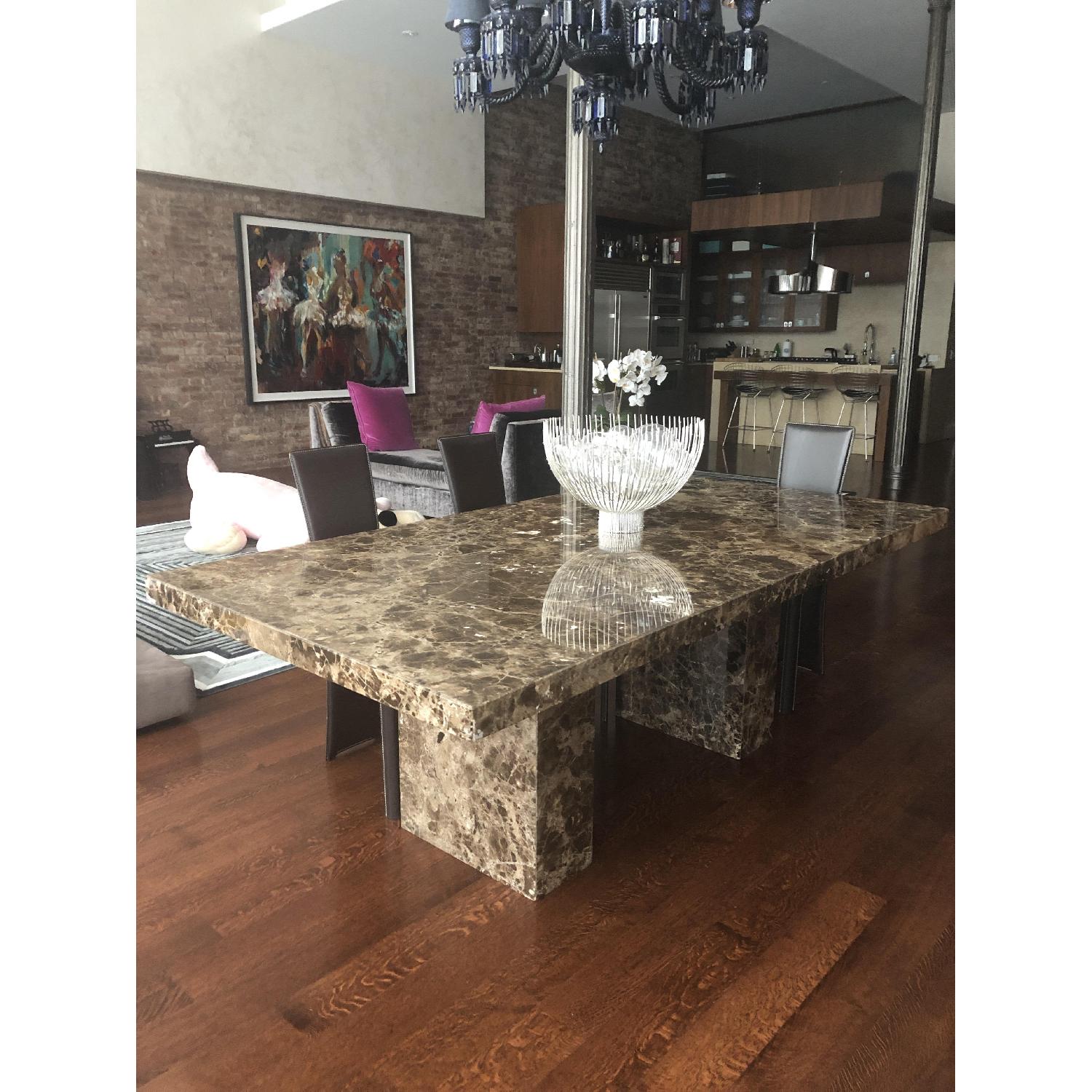 Maurice Villency Marble Dining Table - image-1