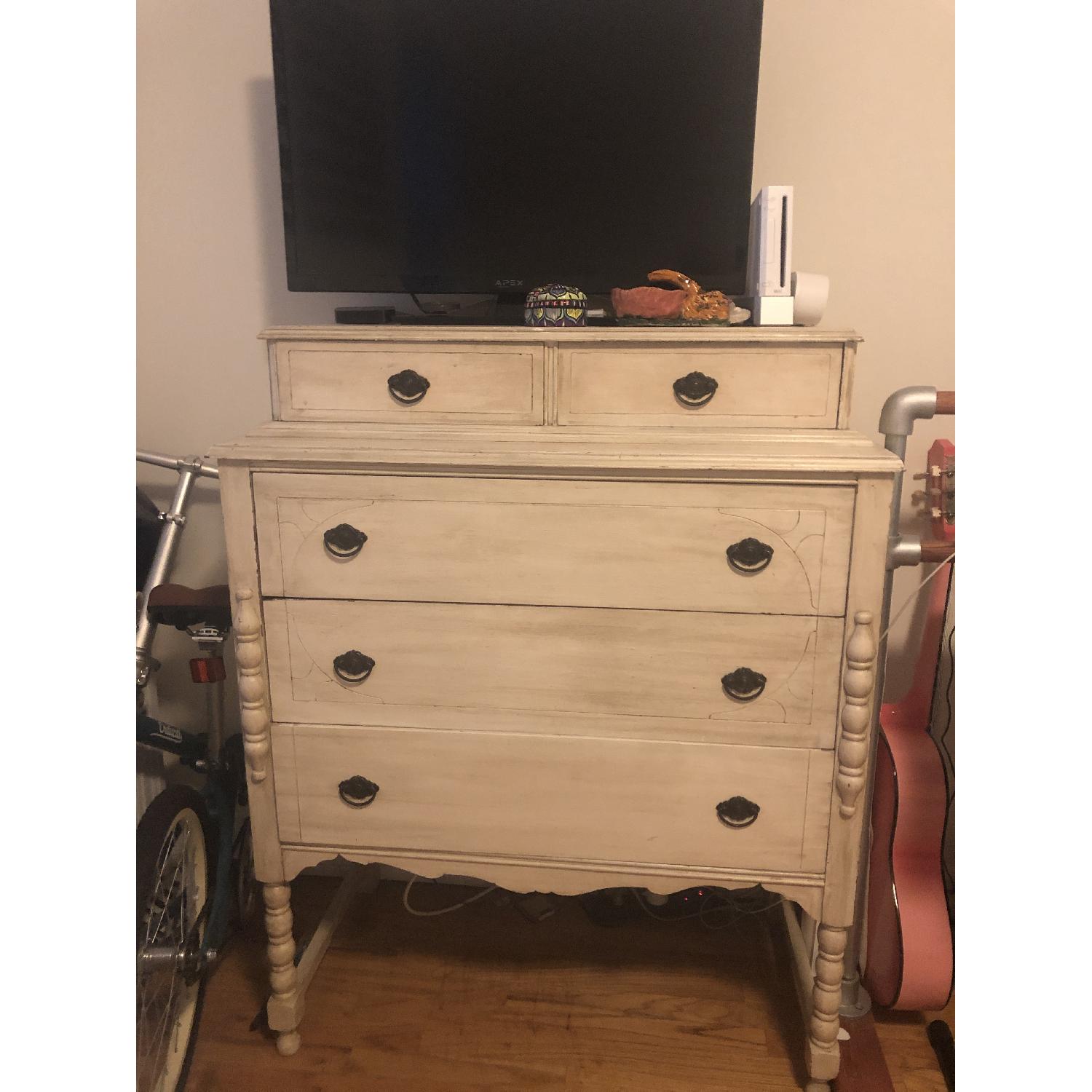 Antique White Dresser - image-1