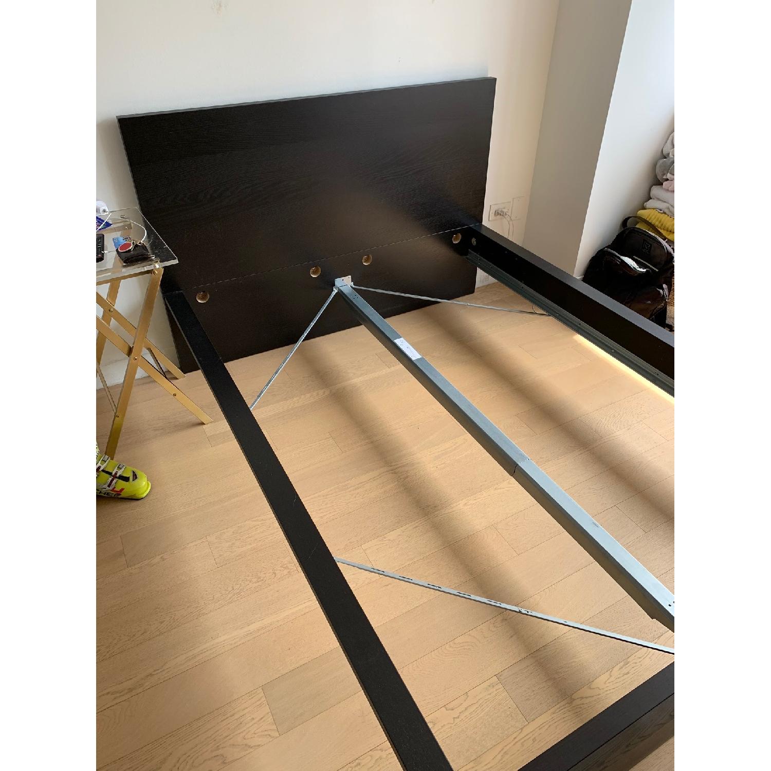 Ikea Malm Full Size Bed Frame w/ 2 Storage Boxes - image-2