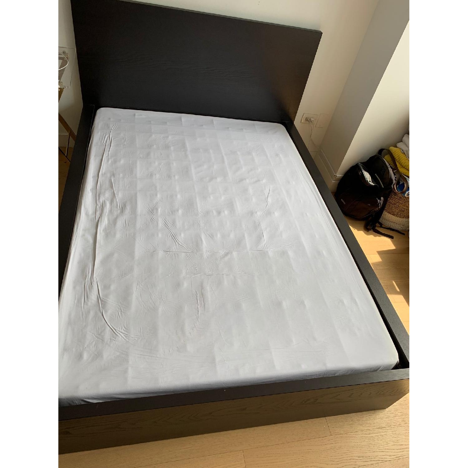 Ikea Malm Full Size Bed Frame w/ 2 Storage Boxes - image-6