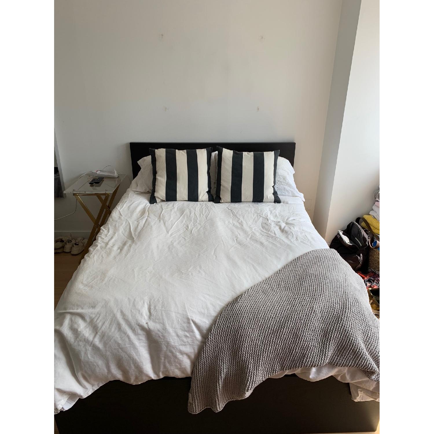 Ikea Malm Full Size Bed Frame w/ 2 Storage Boxes - image-8