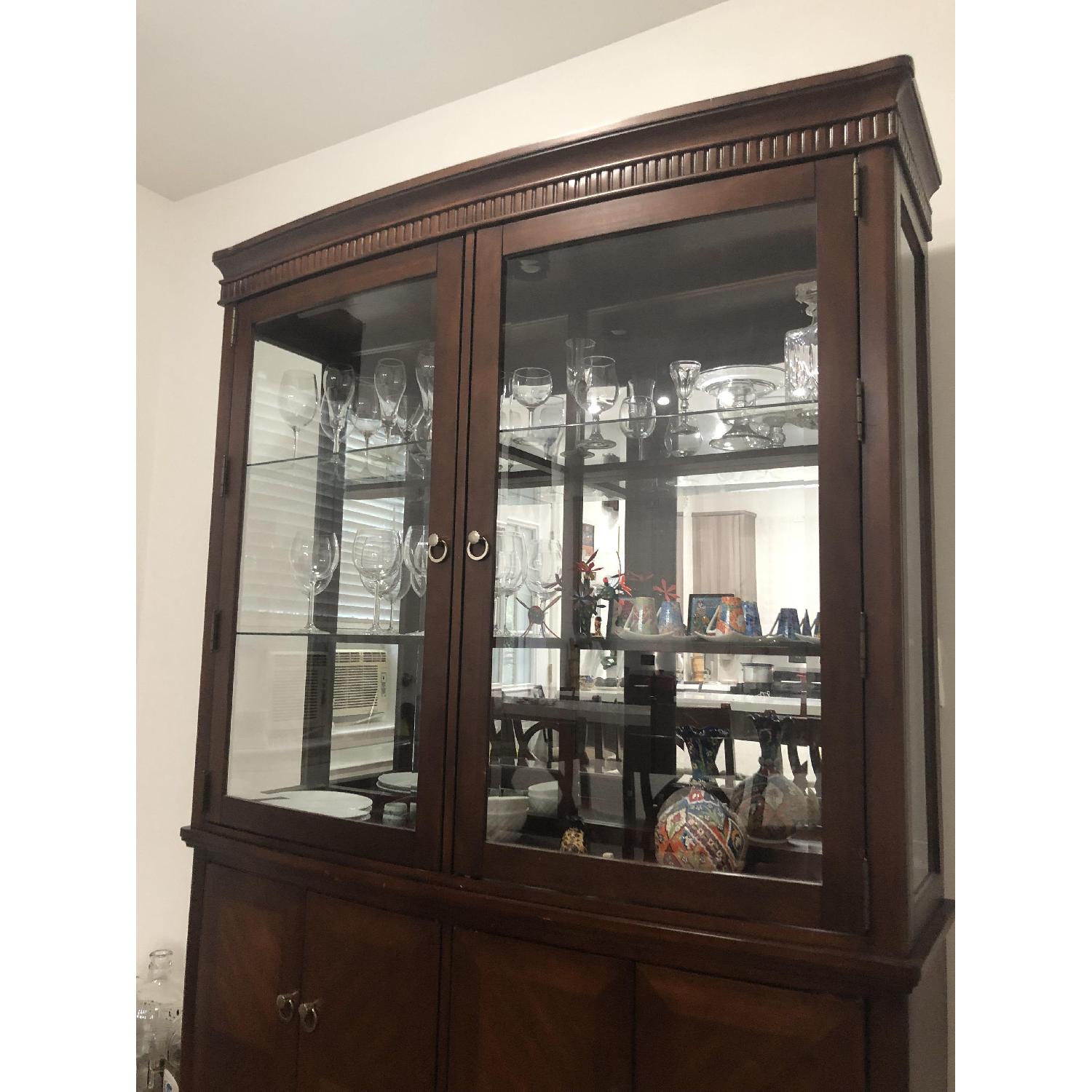 Dark Brown China Cabinet - image-4
