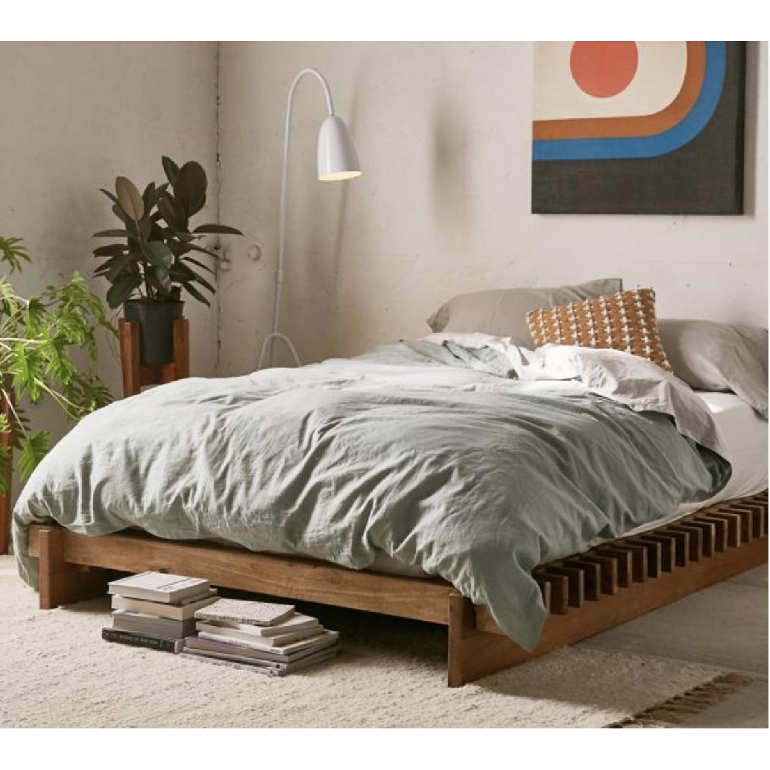 Urban Outfitters Sarah Slatted Platform Queen Size Bed - image-1