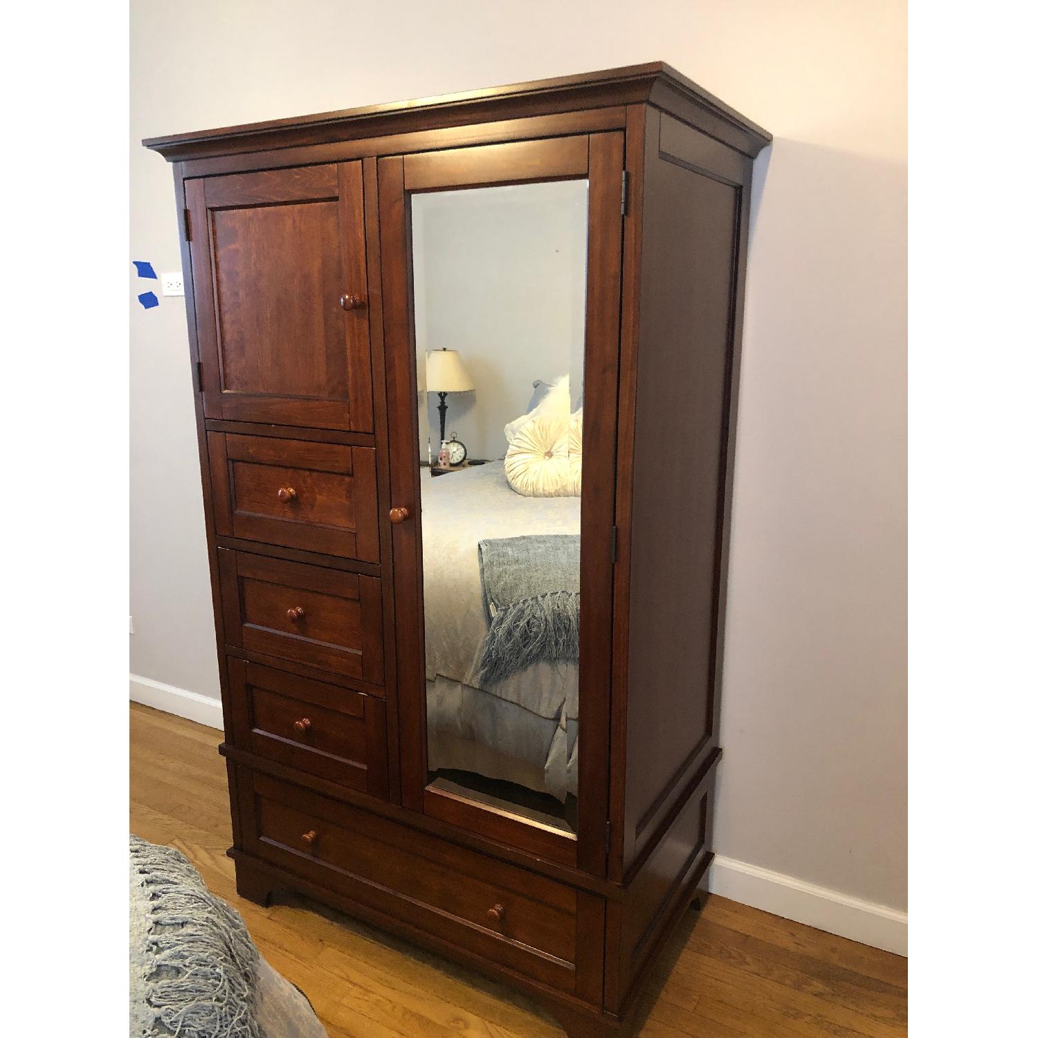 Pottery Barn Mahogany Wardrobe - image-1