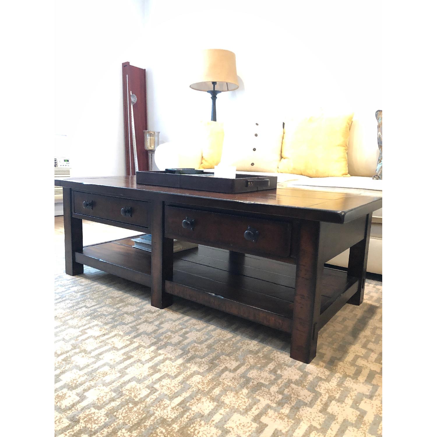 Pottery Barn Benchwright Coffee Table AptDeco